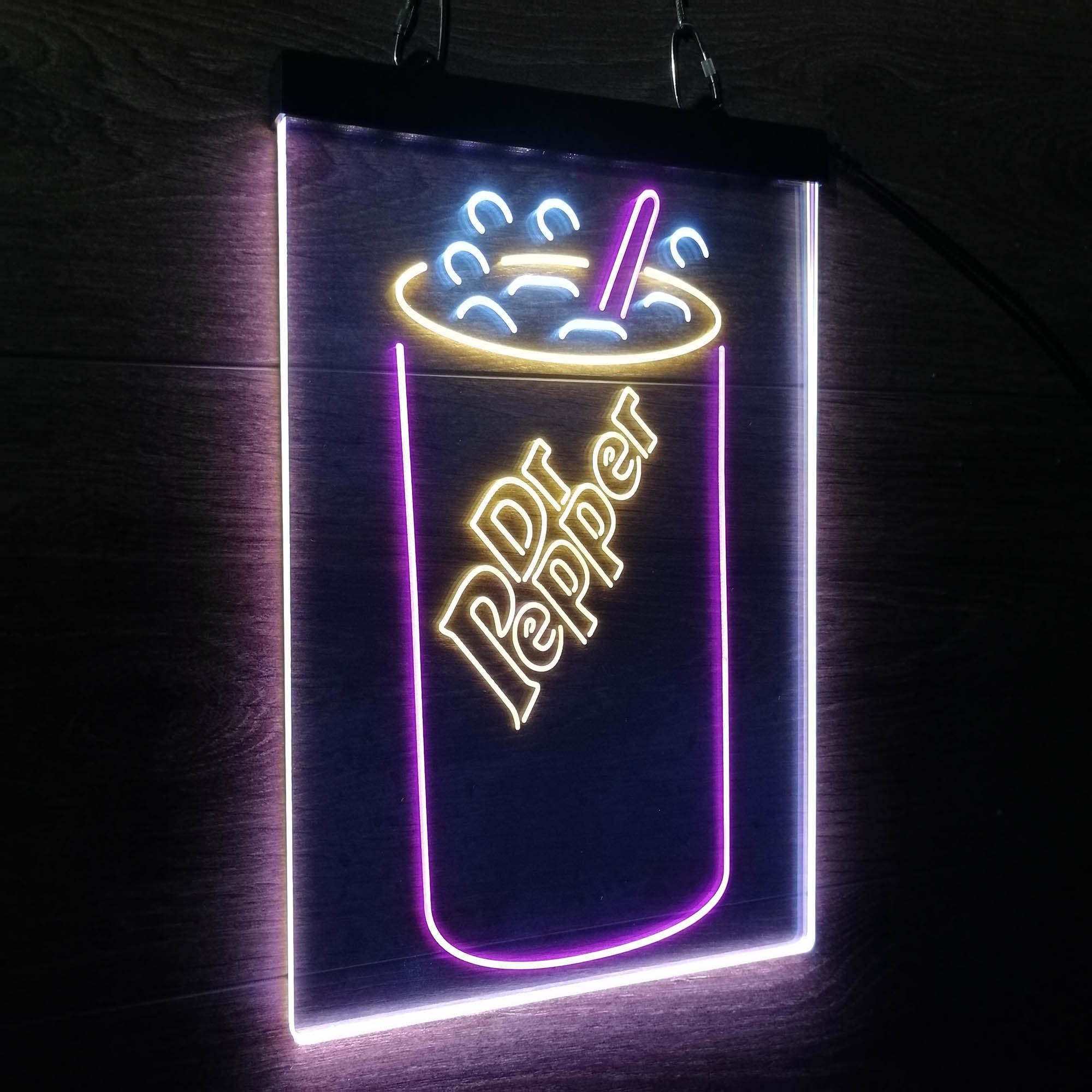 Dr Pepper Cup Neon LED Sign 3 Colors