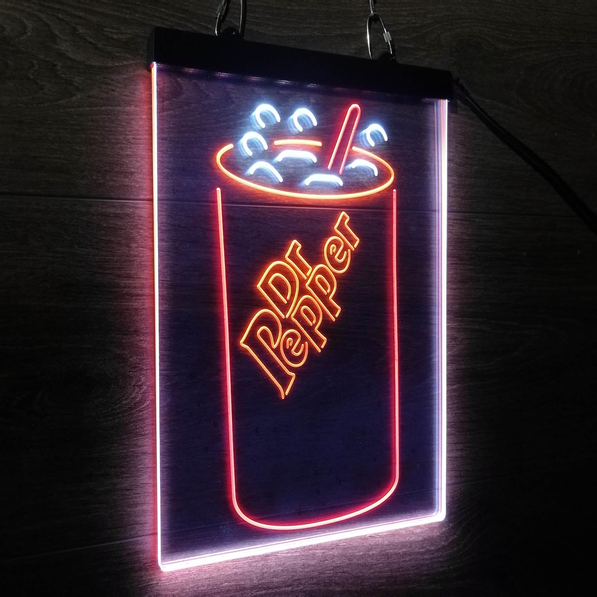 Dr Pepper Cup Neon LED Sign 3 Colors