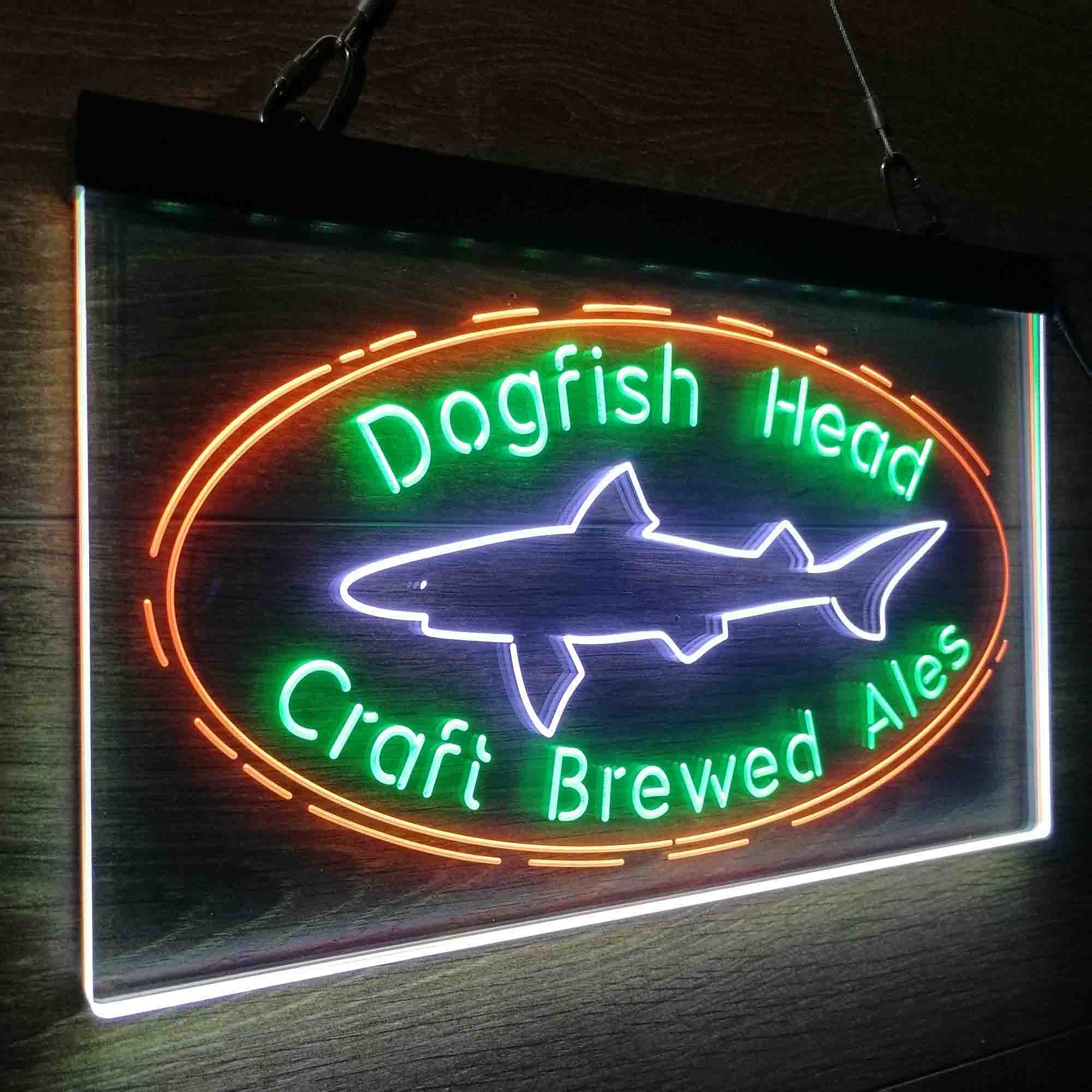 Dogfishs Heads Craft Brewery Neon LED Sign 3 Colors