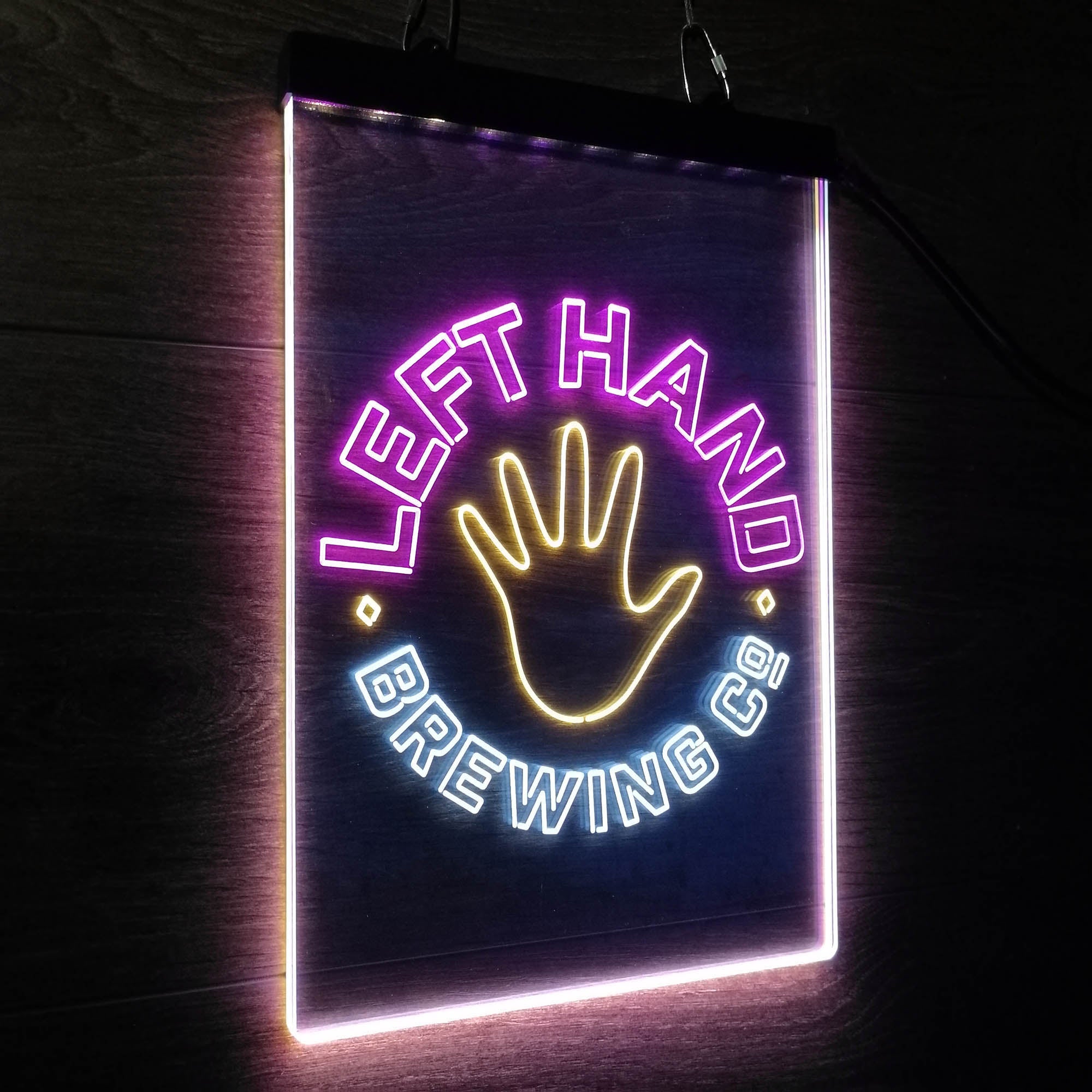 Left Hand Brewing Co. Neon LED Sign 3 Colors