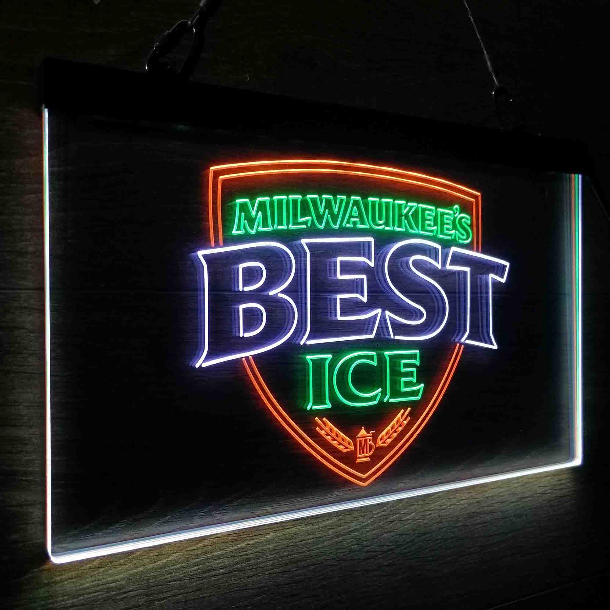 Milwakuee's B Neon LED Sign 3 Colors