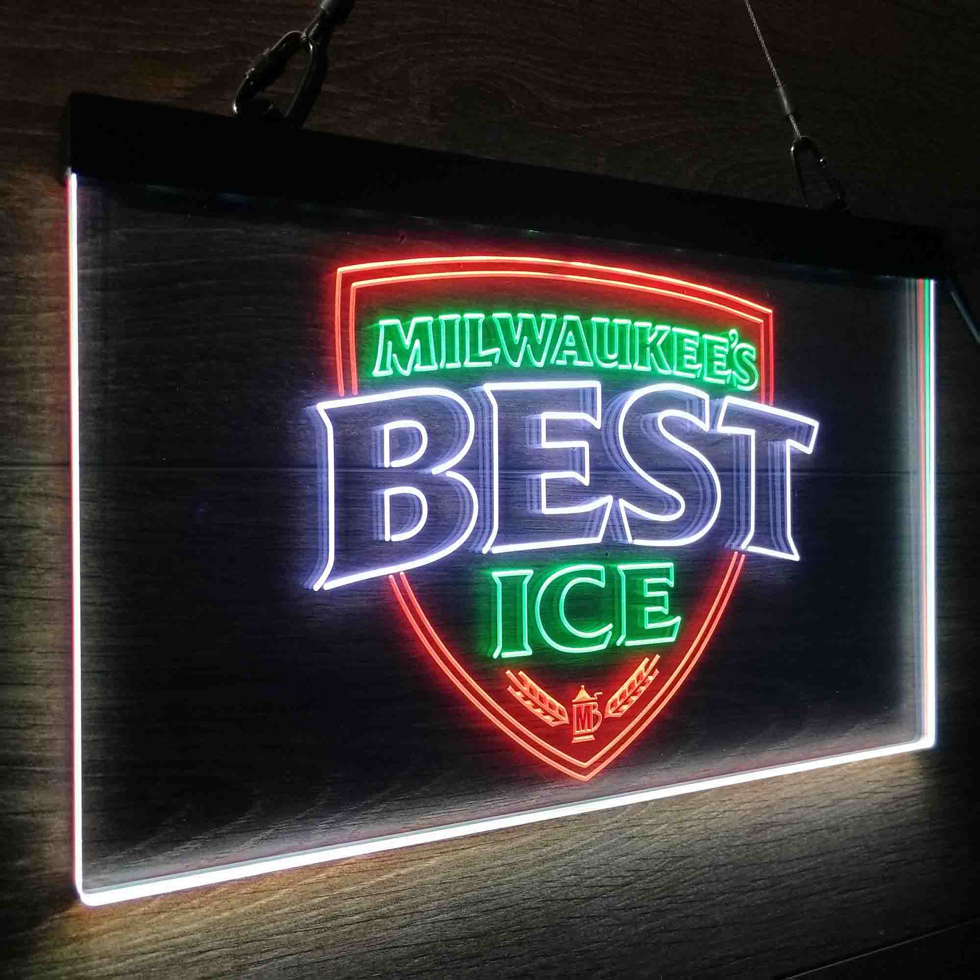 Milwakuee's B Neon LED Sign 3 Colors