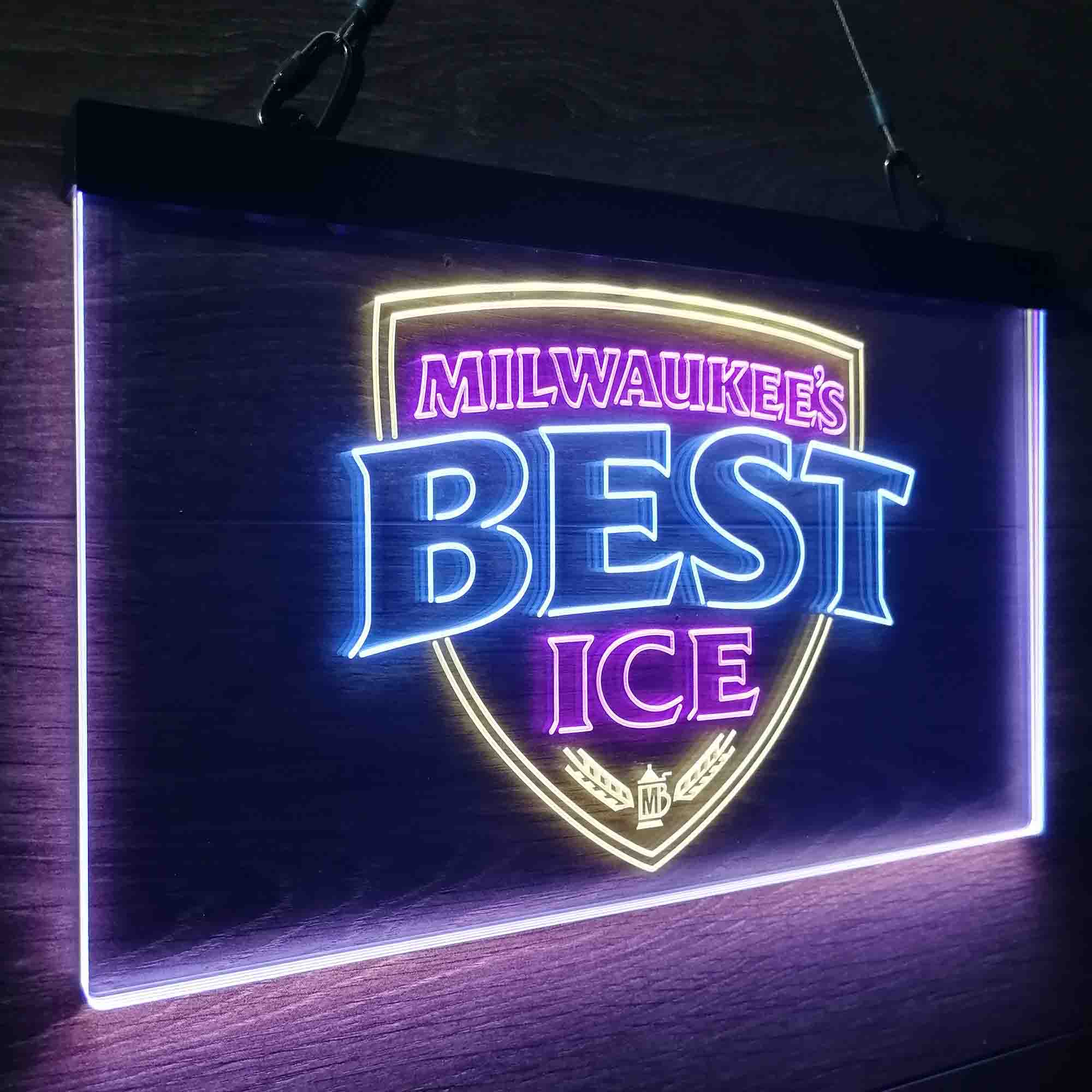 Milwakuee's B Neon LED Sign 3 Colors