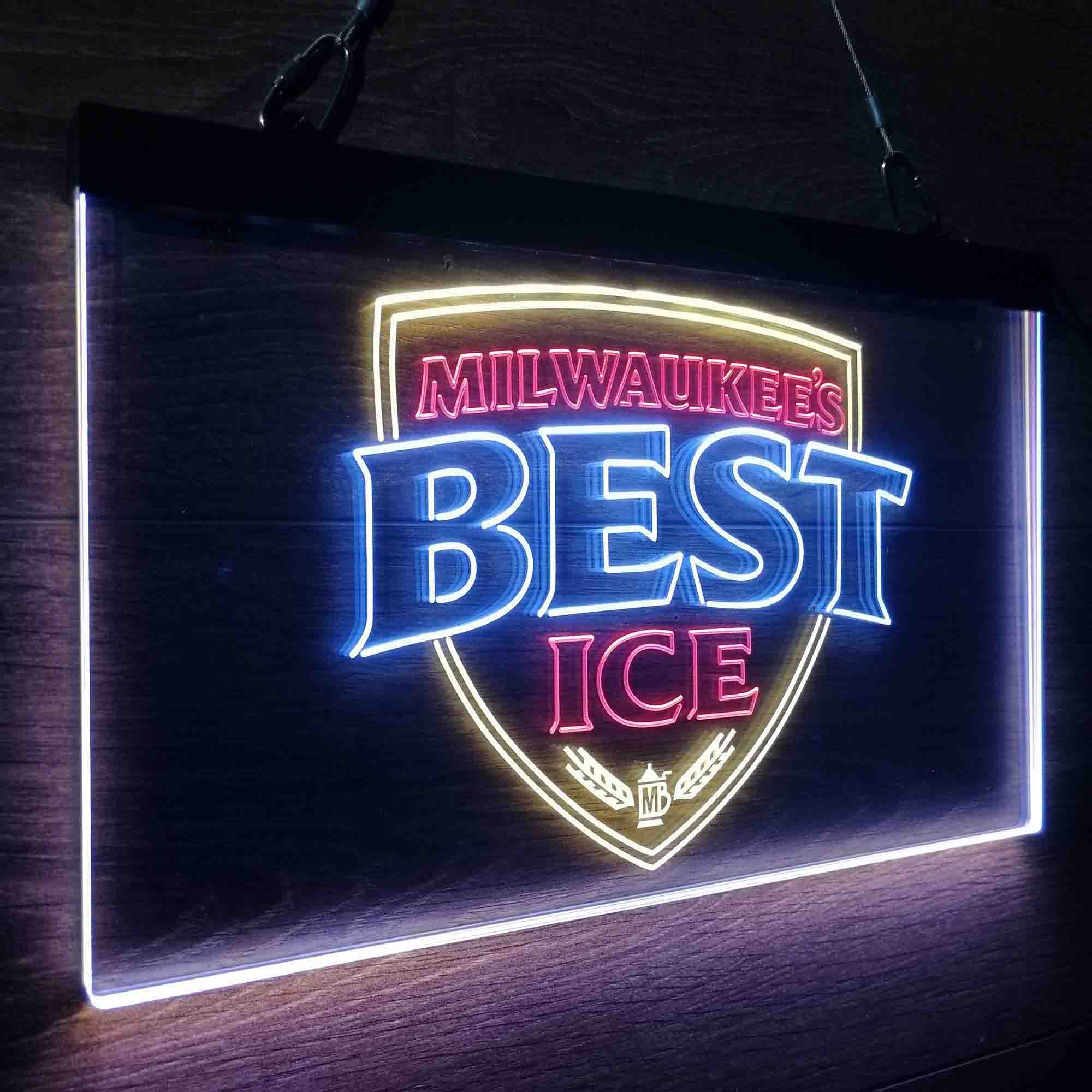 Milwakuee's B Neon LED Sign 3 Colors