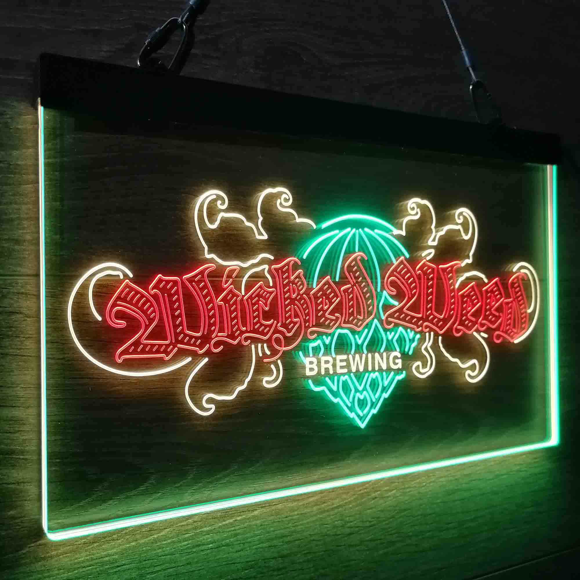 Wicked Weed Brewing Co. Neon LED Sign 3 Colors