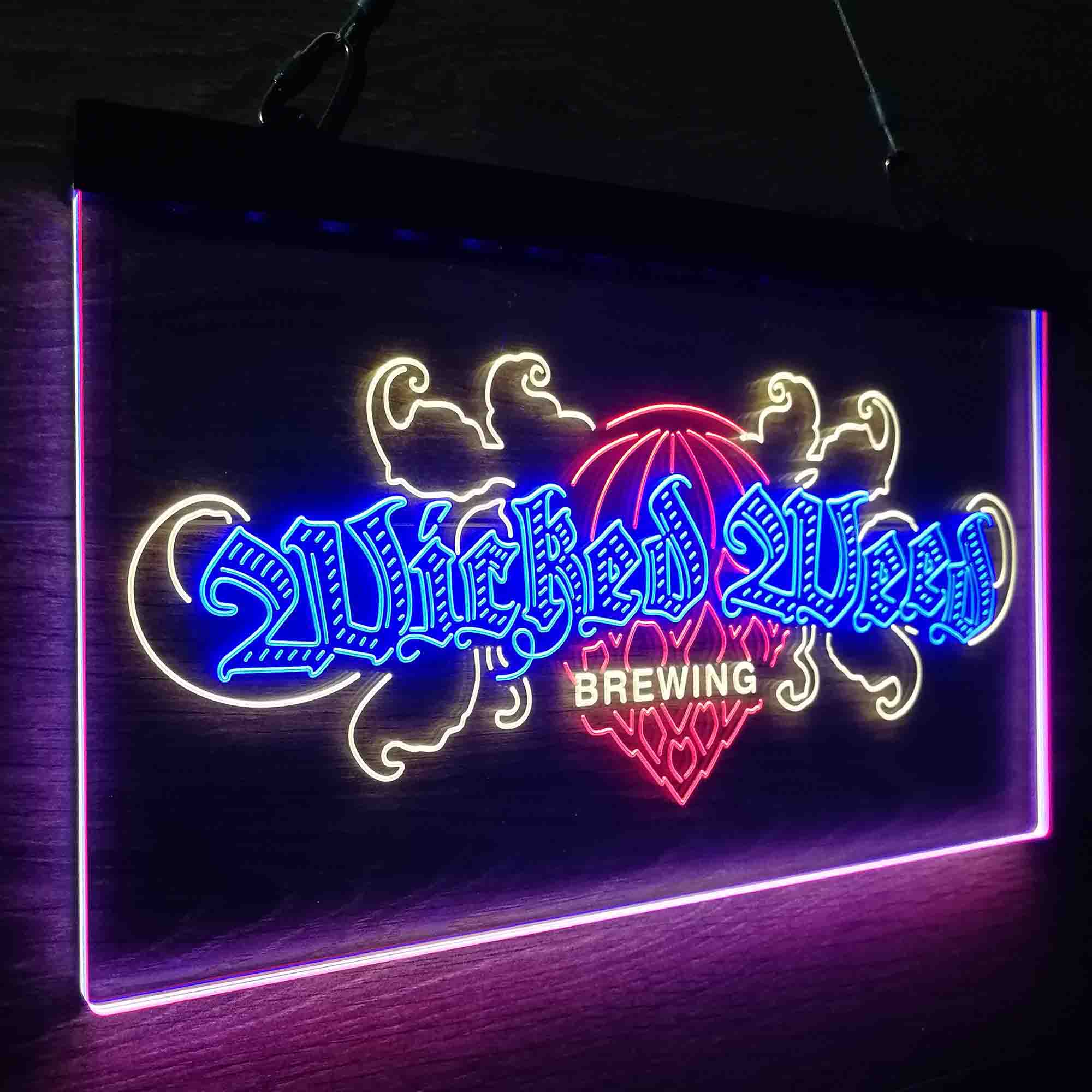 Wicked Weed Brewing Co. Neon LED Sign 3 Colors