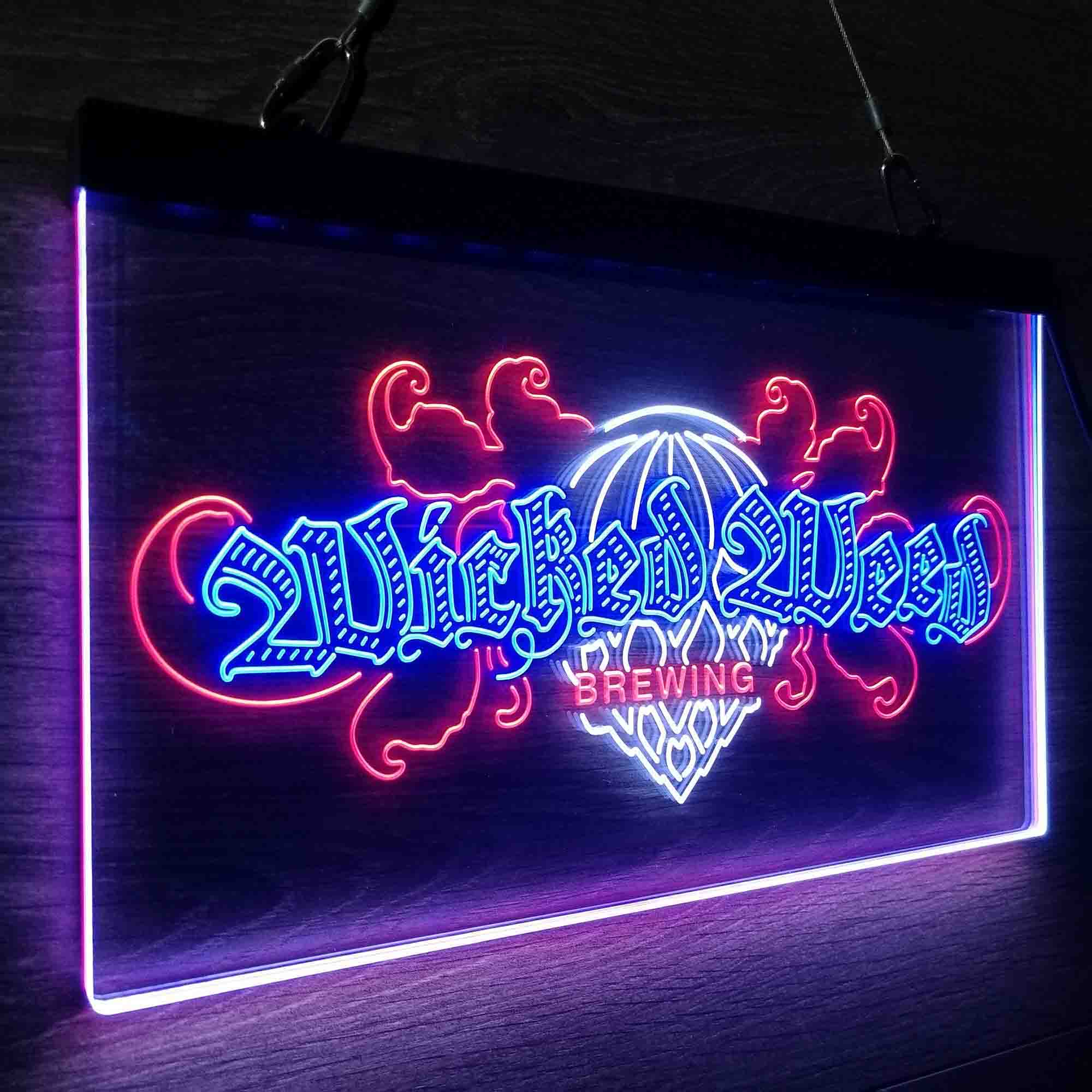 Wicked Weed Brewing Co. Neon LED Sign 3 Colors