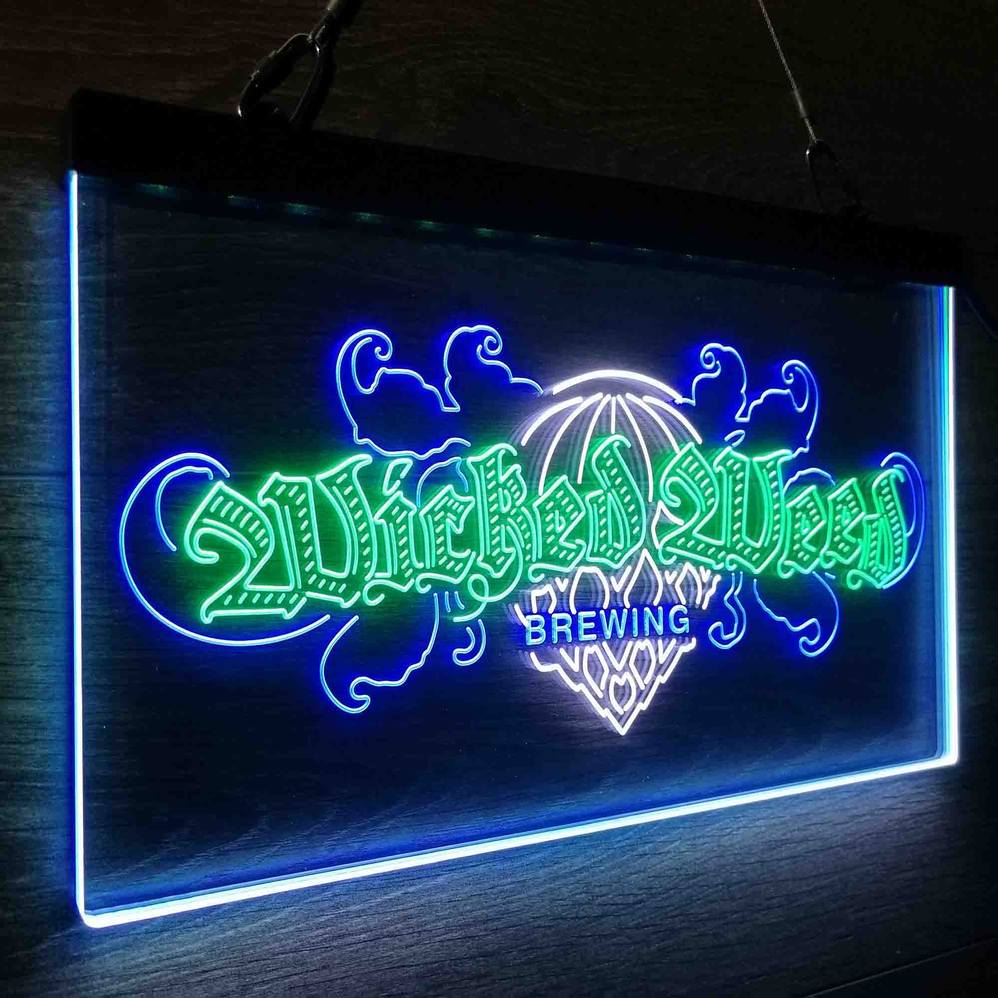 Wicked Weed Brewing Co. Neon LED Sign 3 Colors