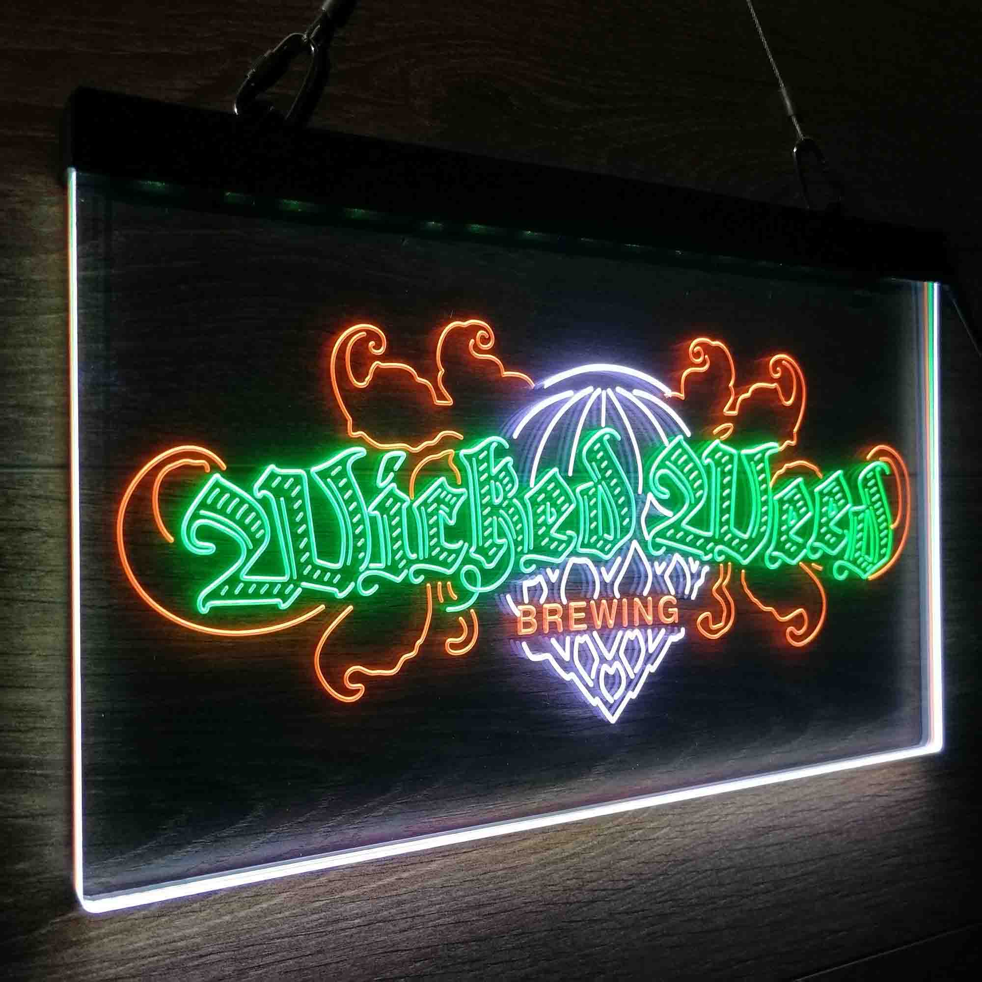 Wicked Weed Brewing Co. Neon LED Sign 3 Colors