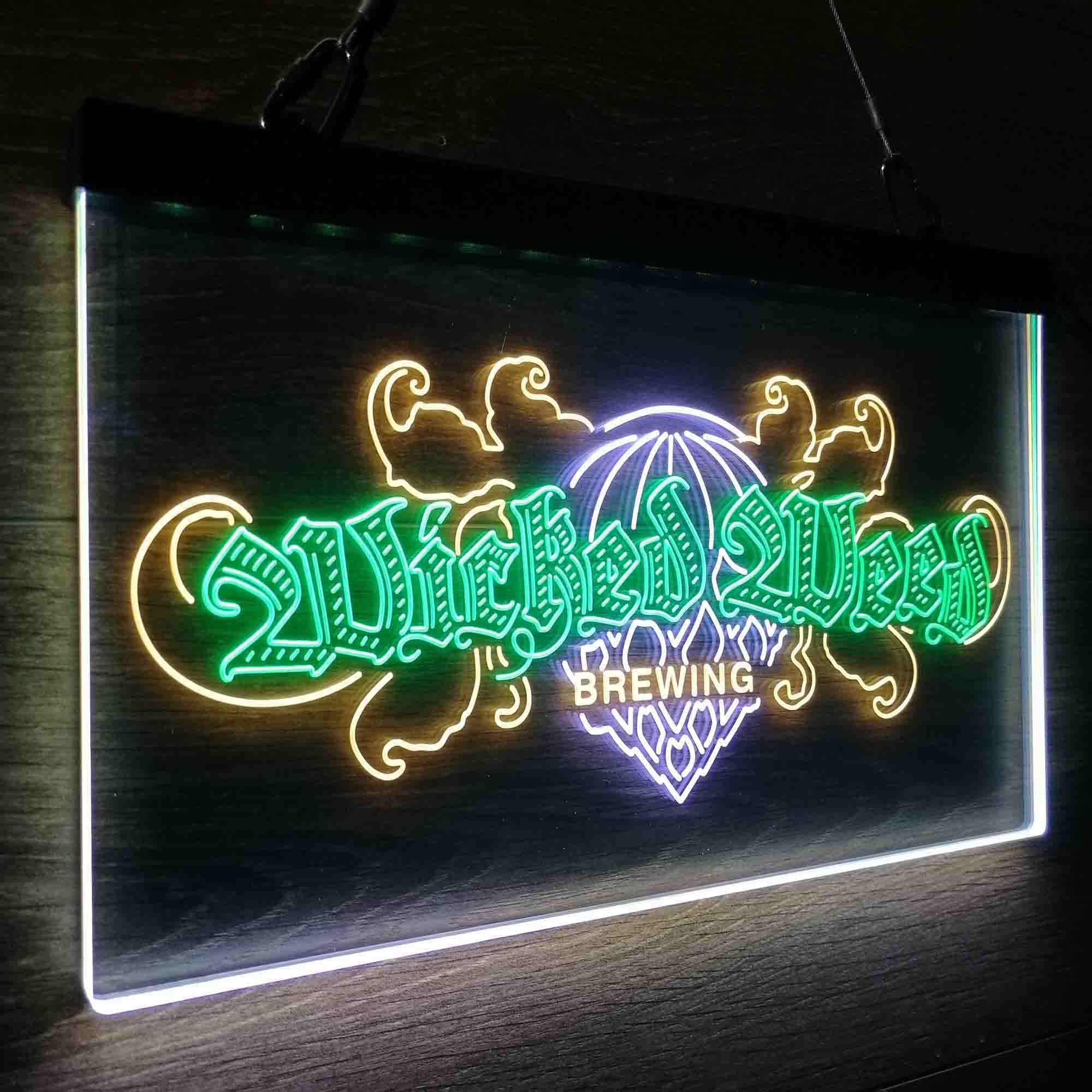 Wicked Weed Brewing Co. Neon LED Sign 3 Colors