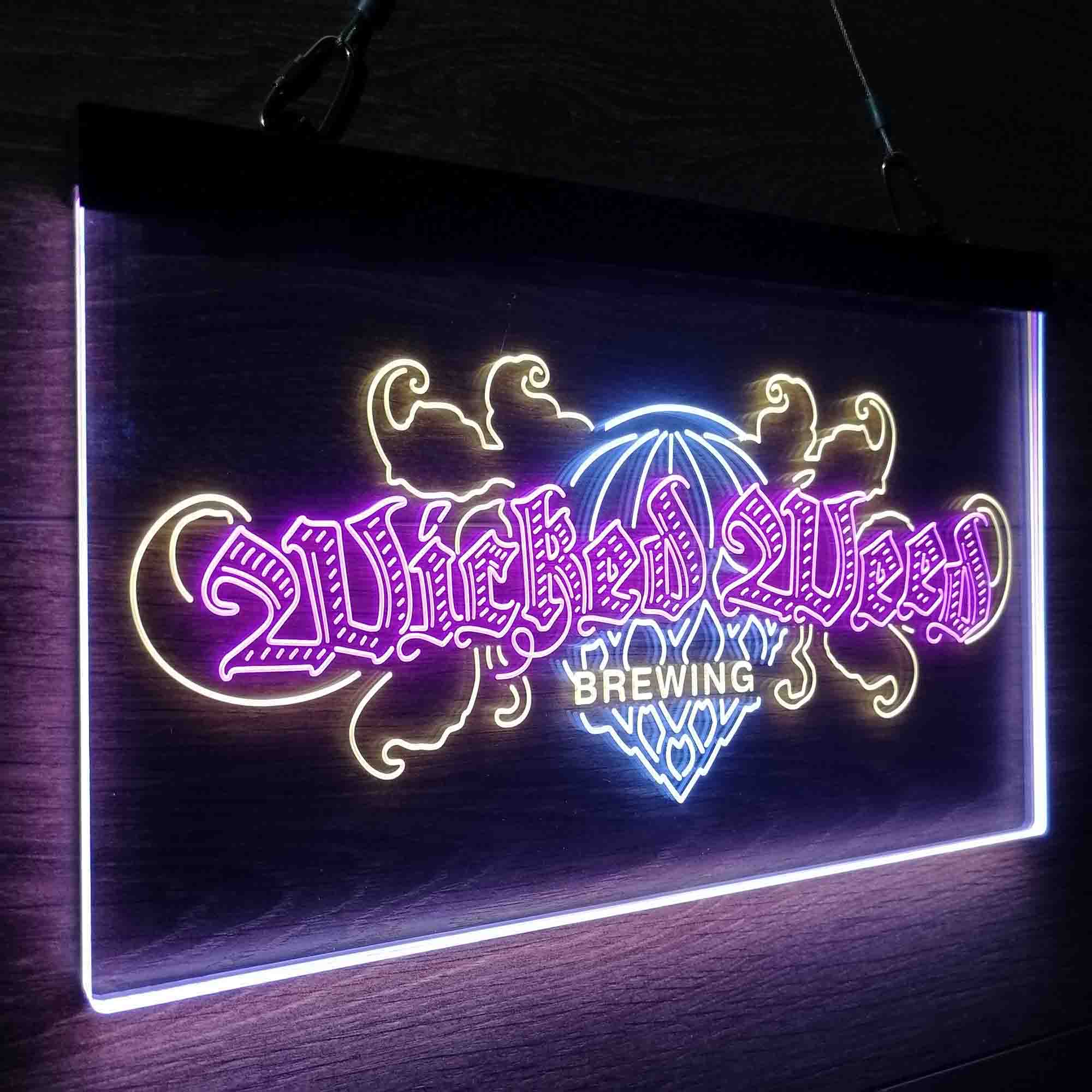 Wicked Weed Brewing Co. Neon LED Sign 3 Colors