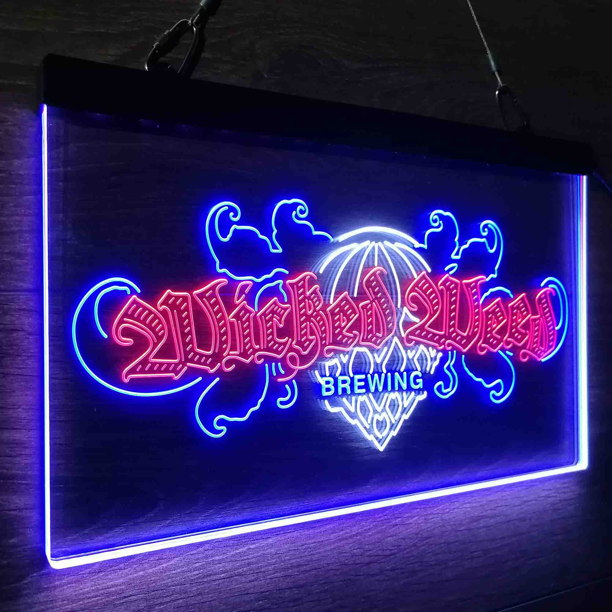 Wicked Weed Brewing Co. Neon LED Sign 3 Colors