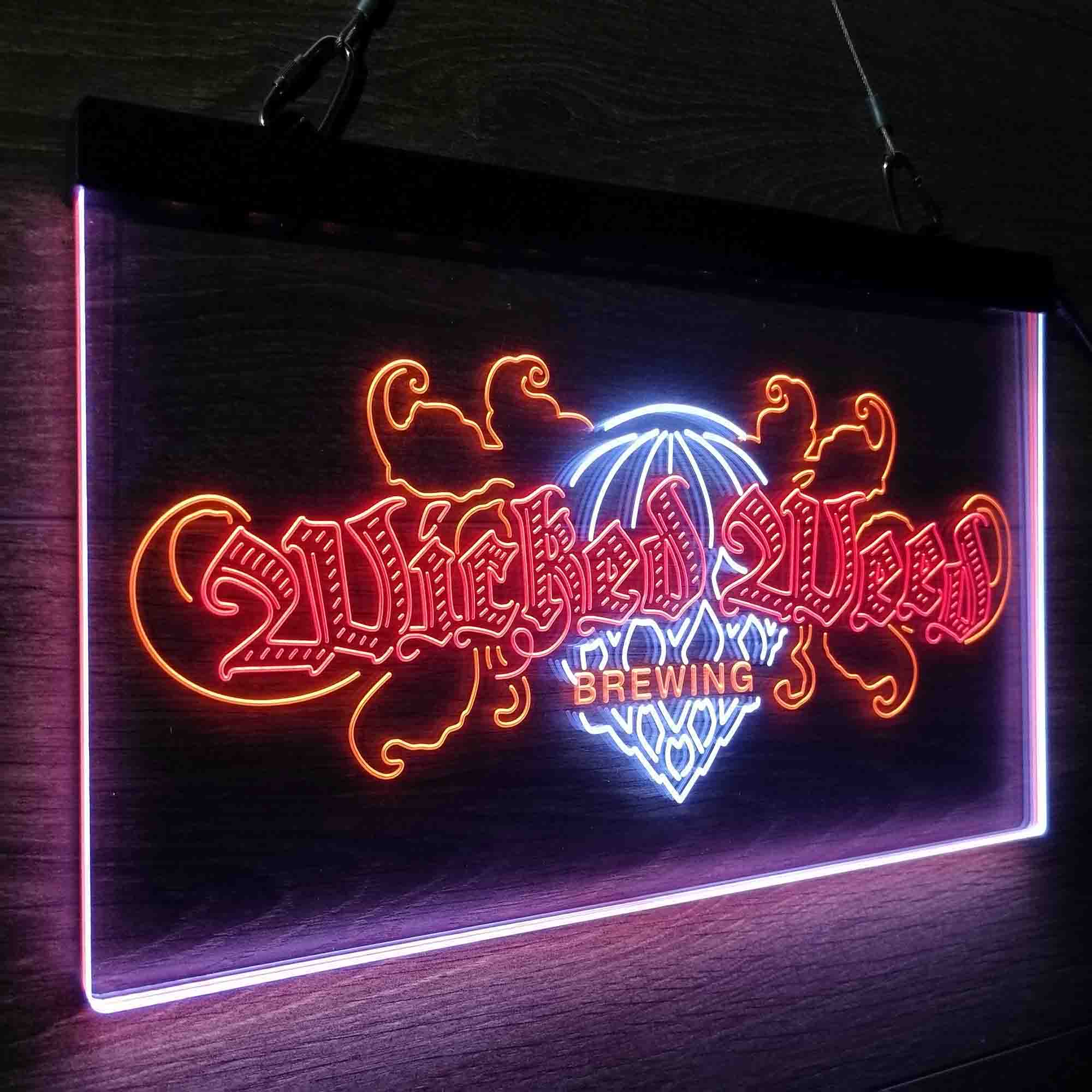 Wicked Weed Brewing Co. Neon LED Sign 3 Colors