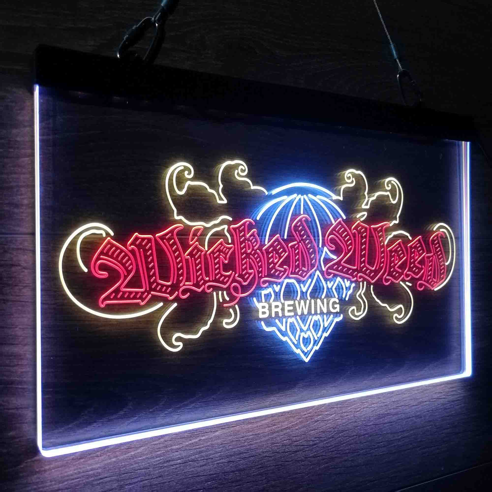 Wicked Weed Brewing Co. Neon LED Sign 3 Colors