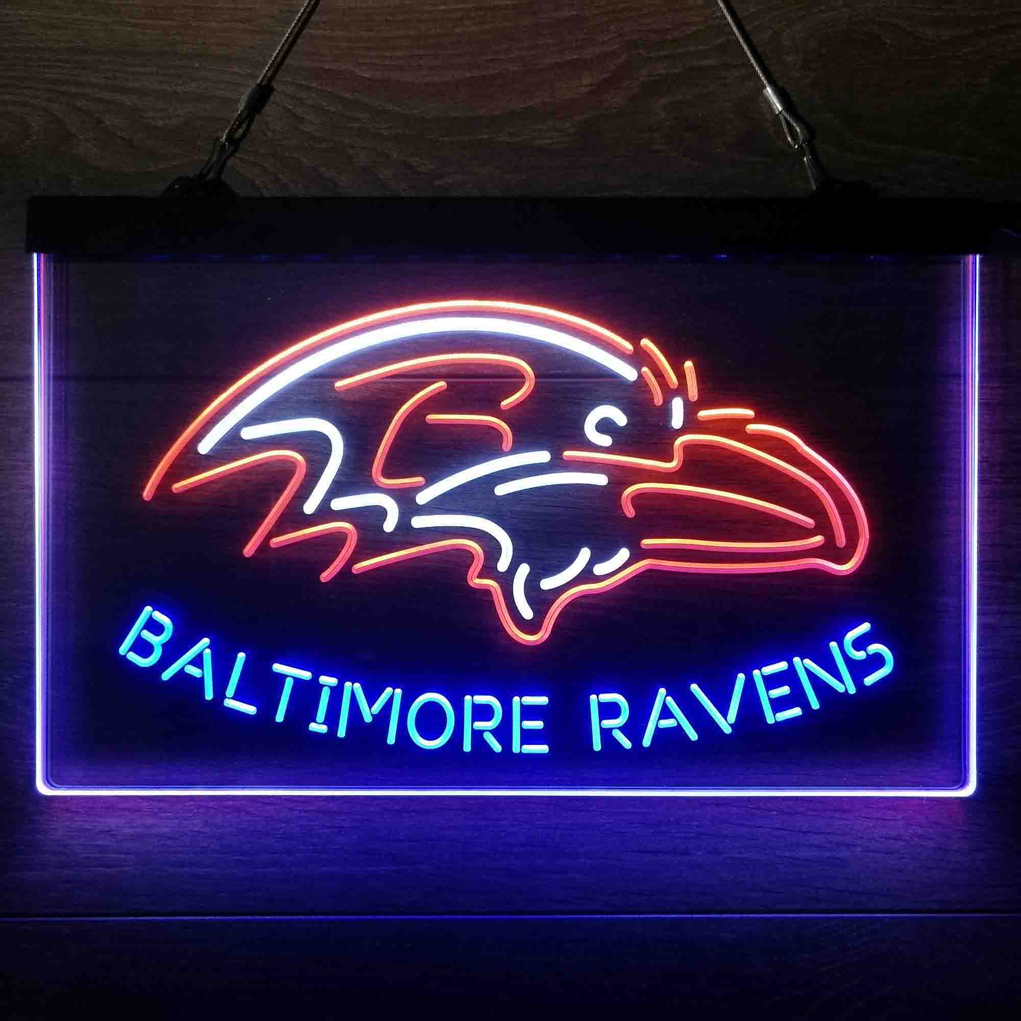 Baltimore Ravens  Neon 3-Color Led Light Sign