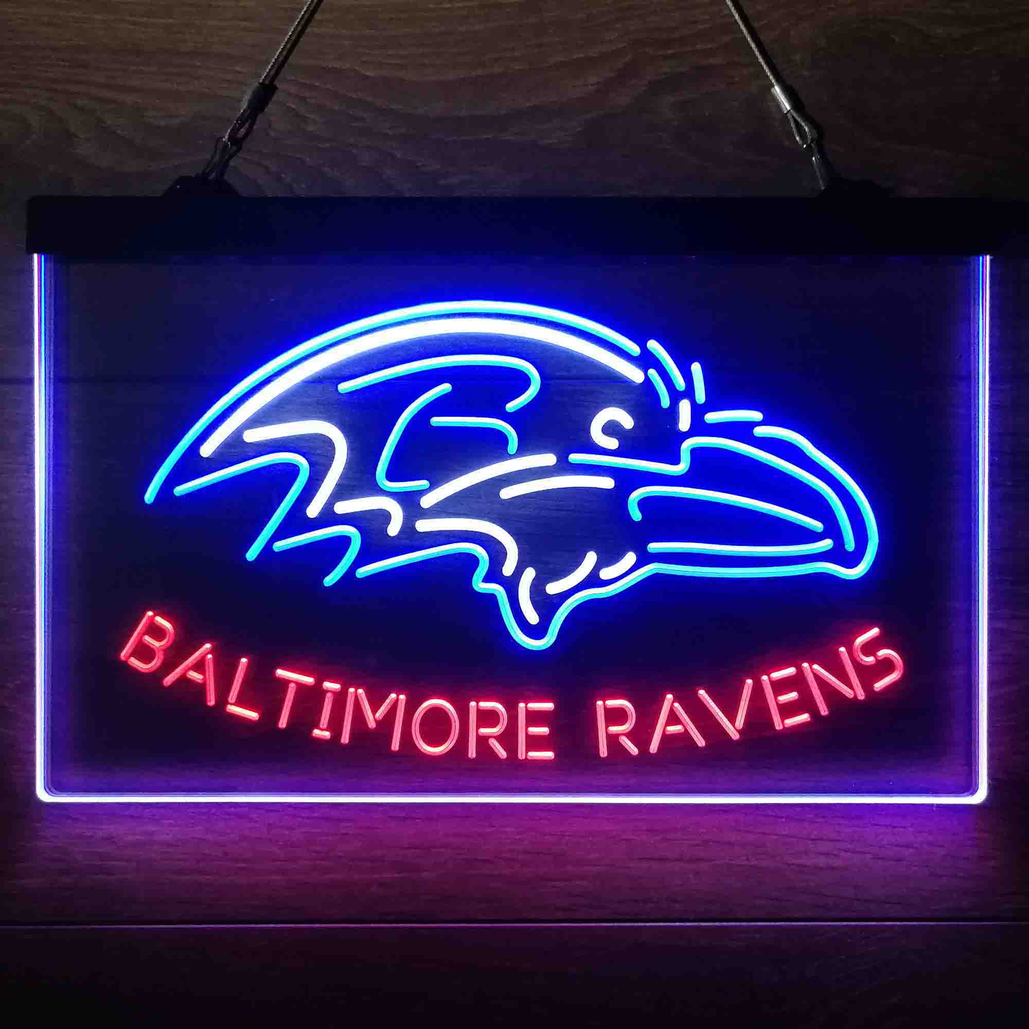 Baltimore Ravens  Neon 3-Color Led Light Sign