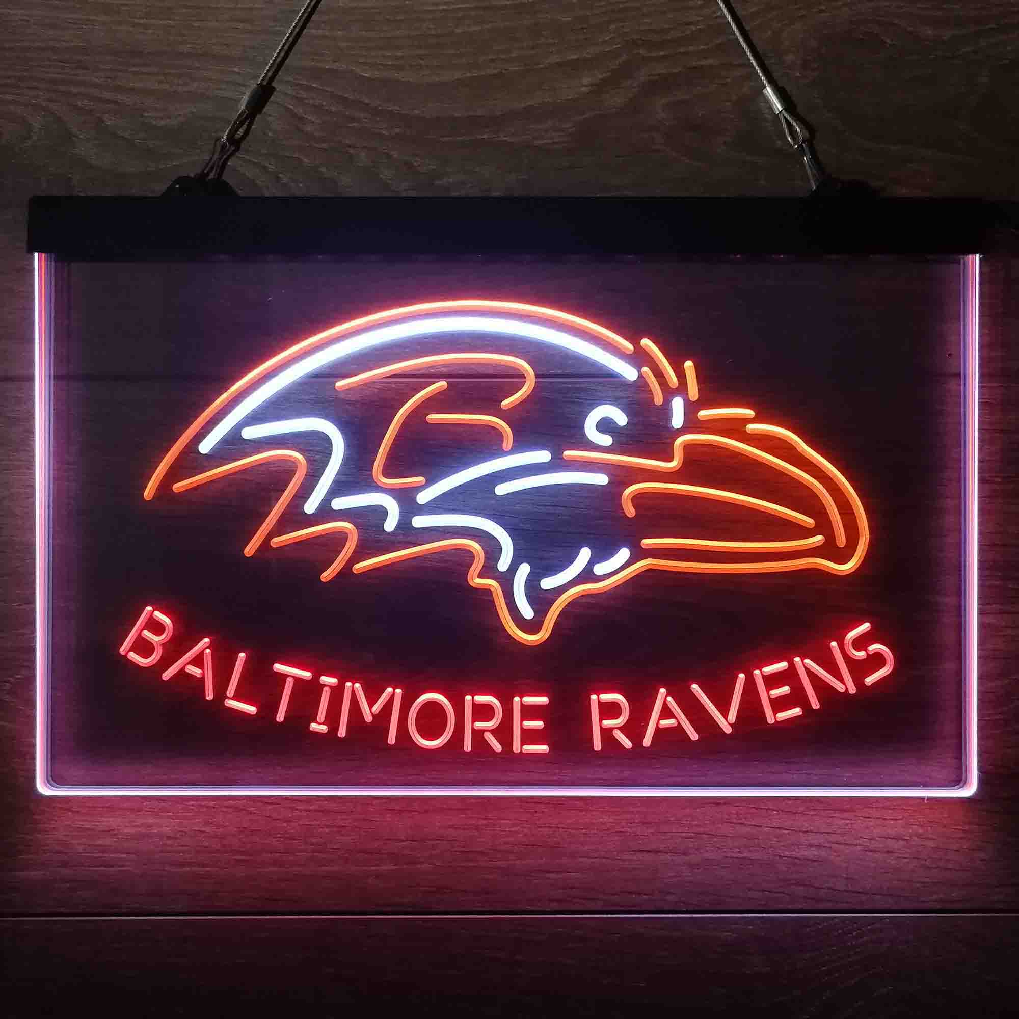 Baltimore Ravens  Neon 3-Color Led Light Sign