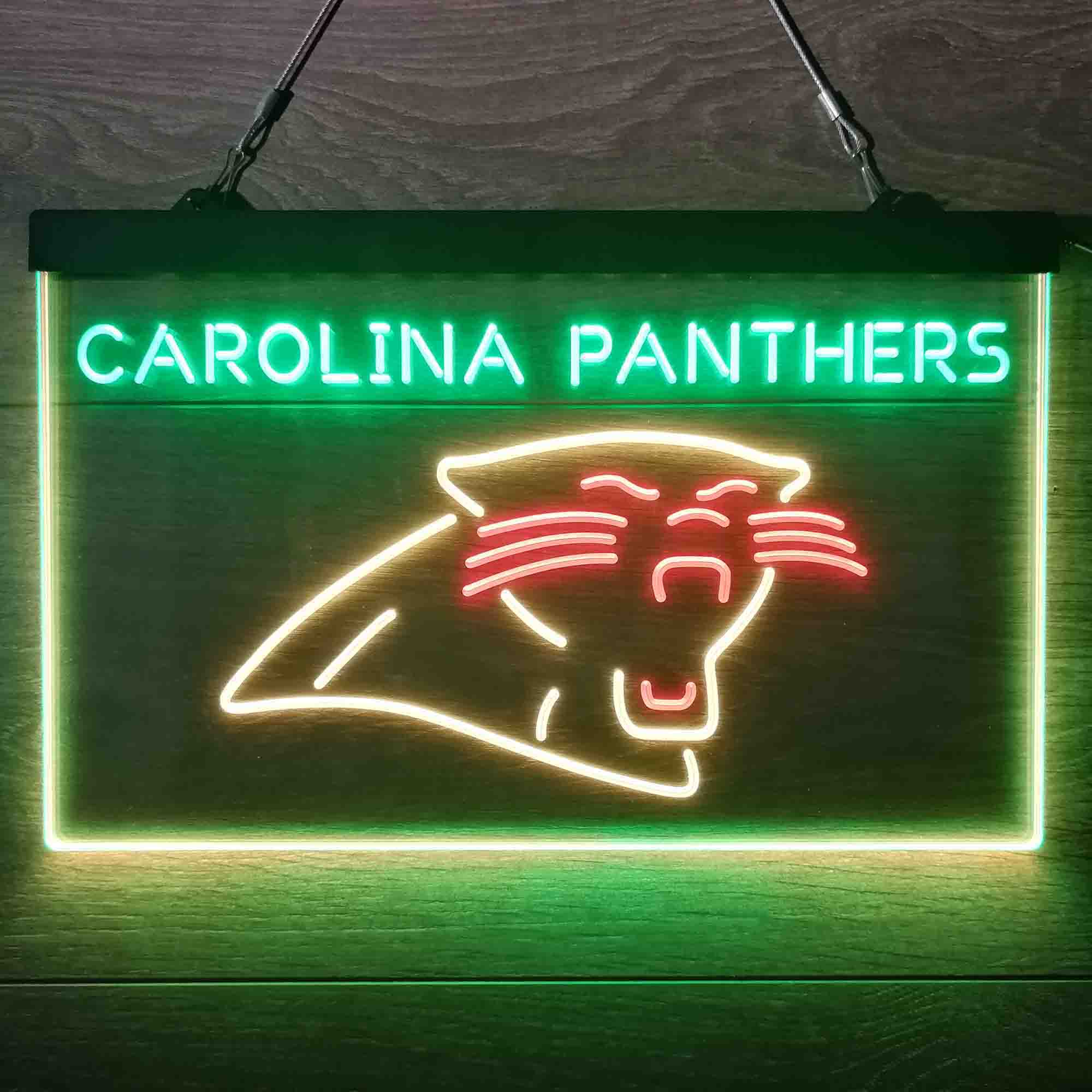 Carolina Panthers  Neon 3-Color Led Light Sign