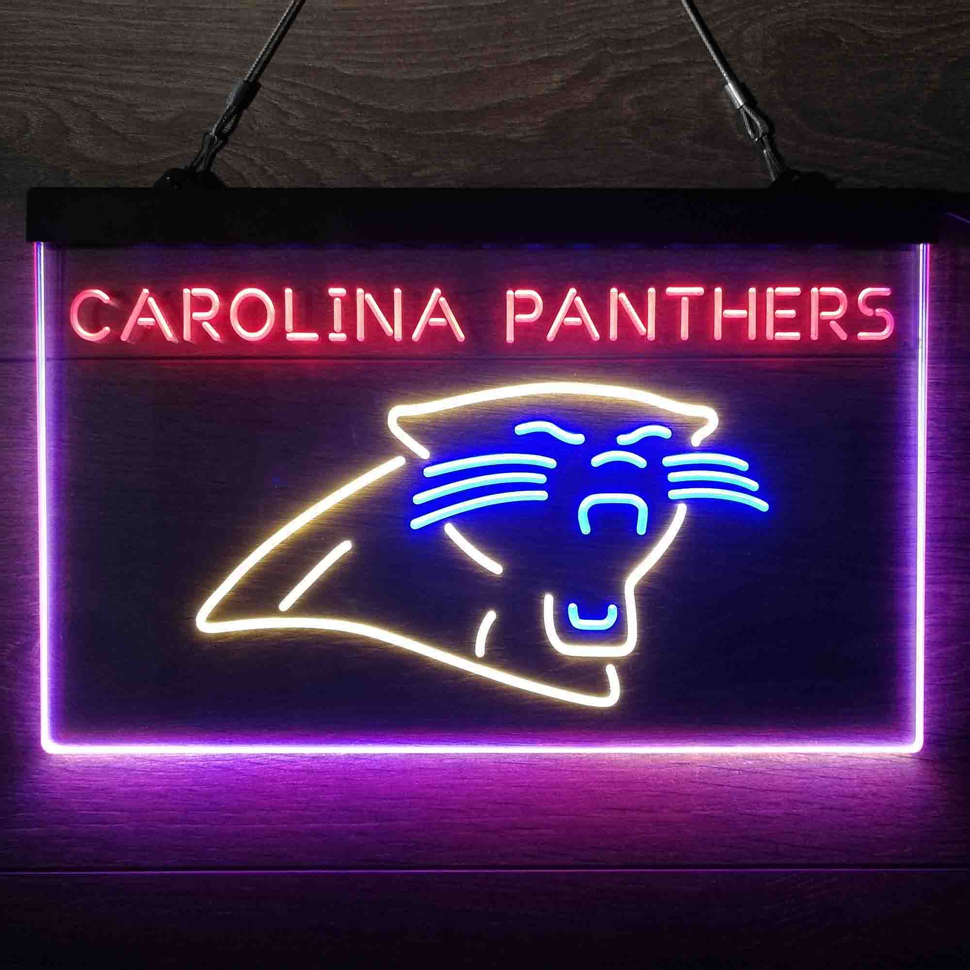 Carolina Panthers  Neon 3-Color Led Light Sign