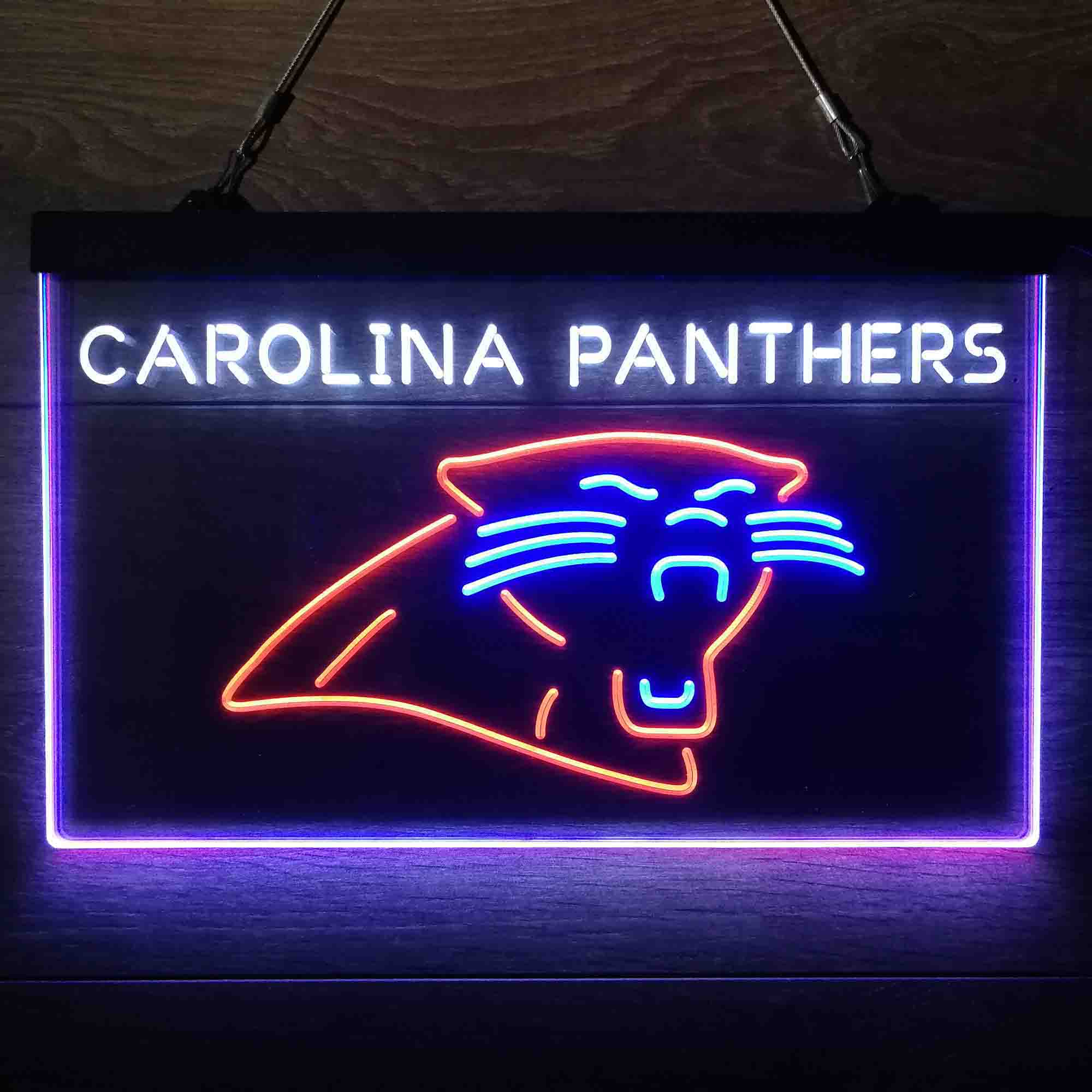 Carolina Panthers  Neon 3-Color Led Light Sign