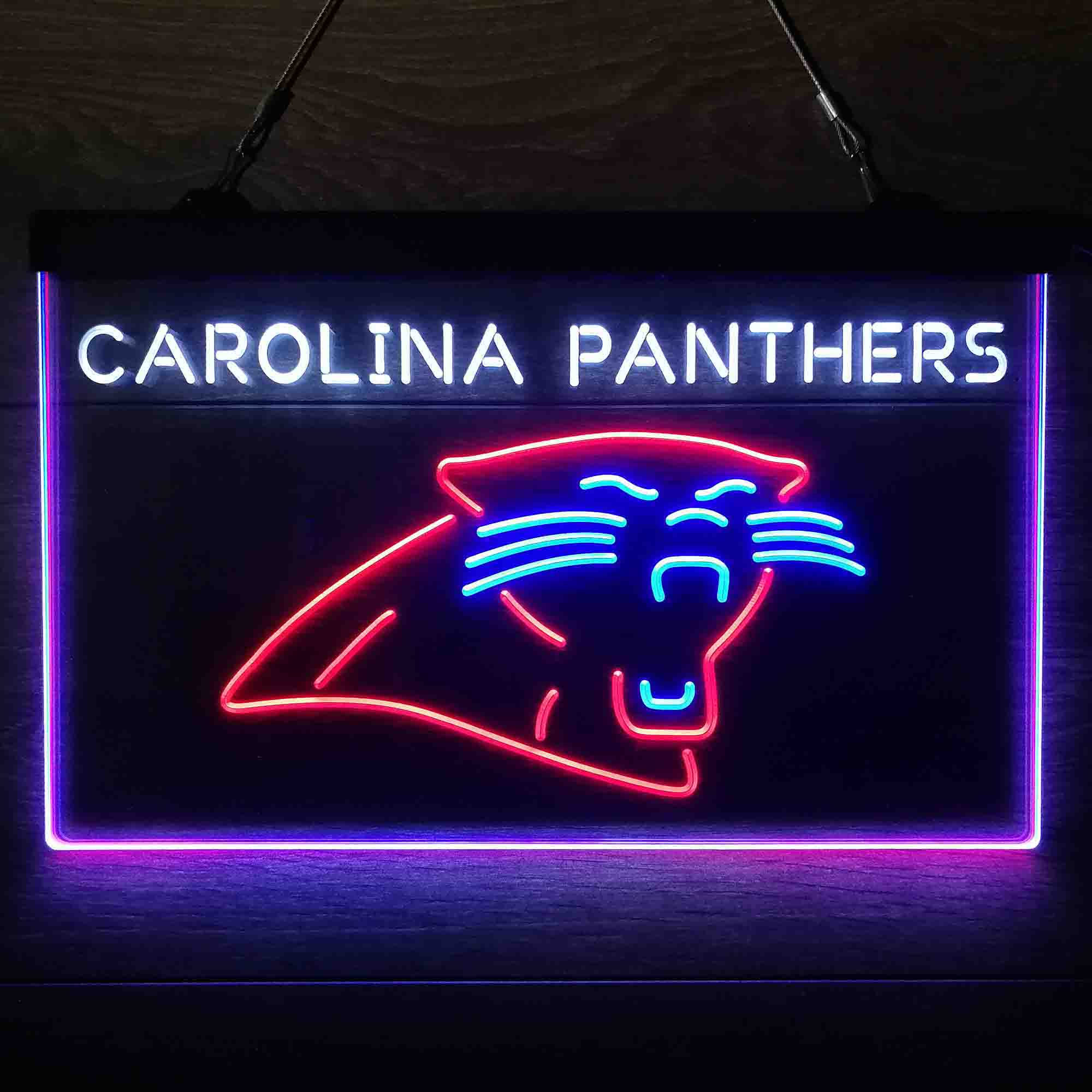 Carolina Panthers  Neon 3-Color Led Light Sign