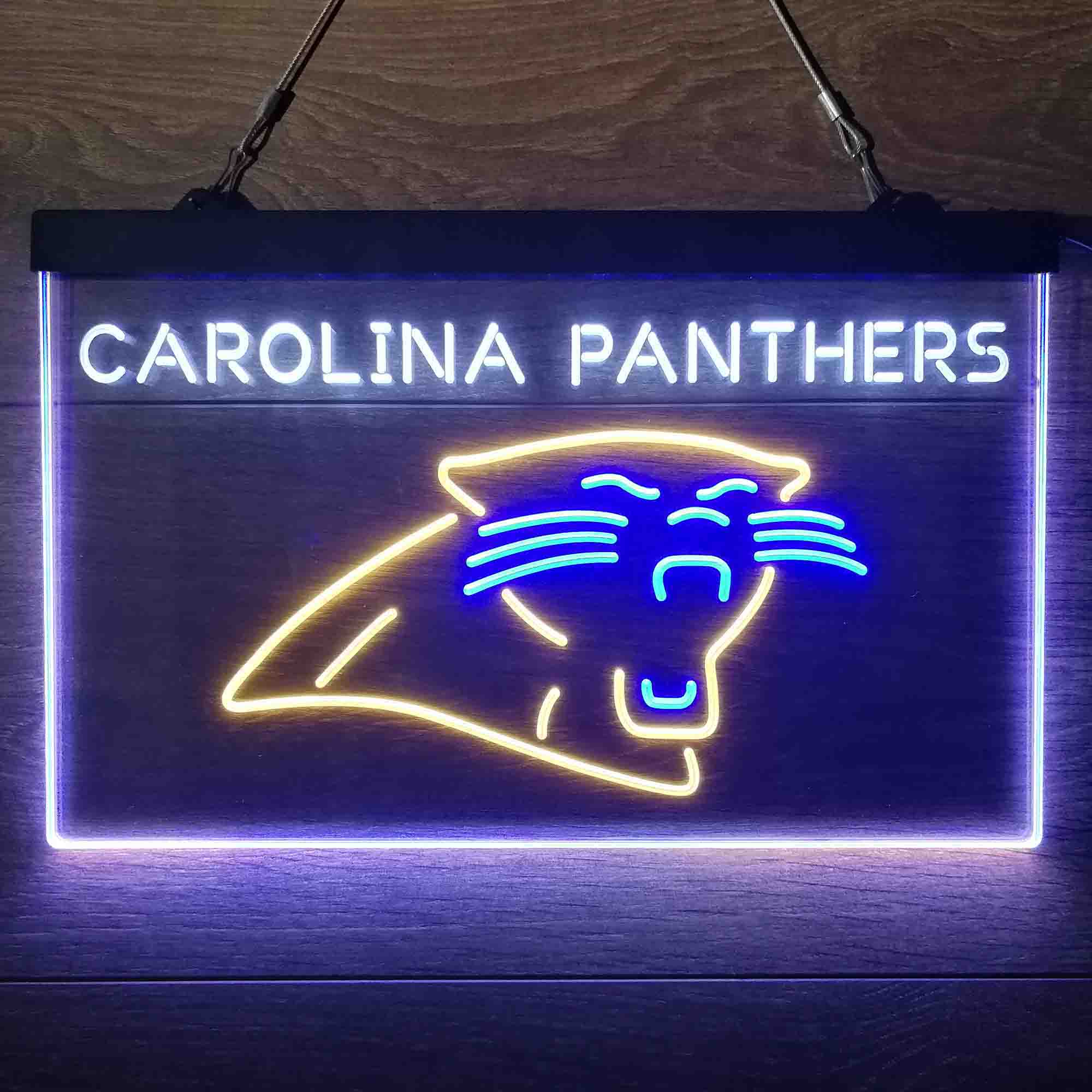 Carolina Panthers  Neon 3-Color Led Light Sign