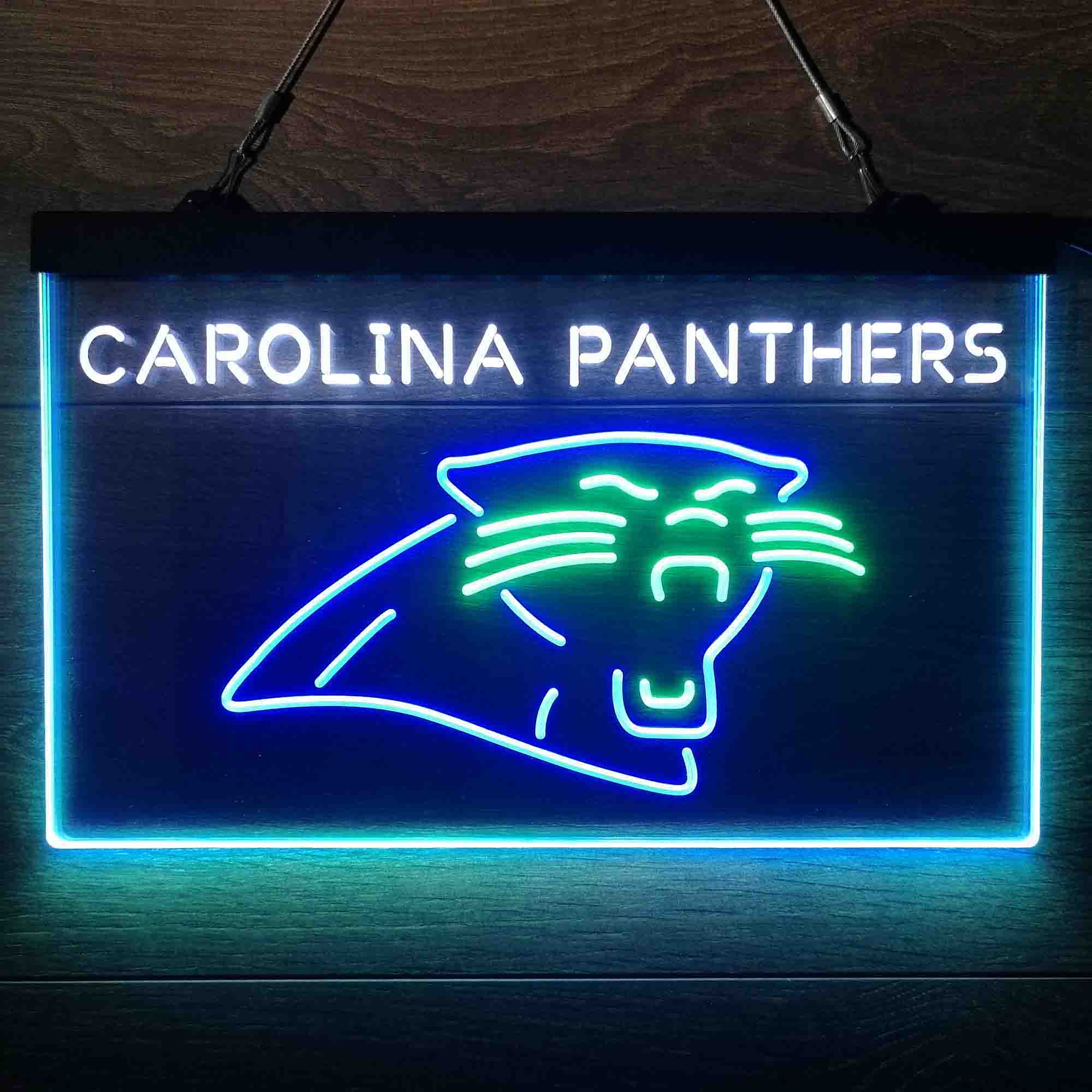 Carolina Panthers  Neon 3-Color Led Light Sign