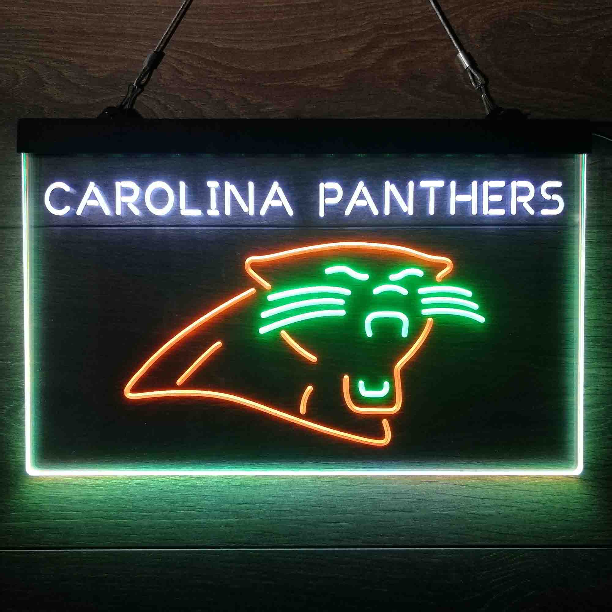 Carolina Panthers  Neon 3-Color Led Light Sign