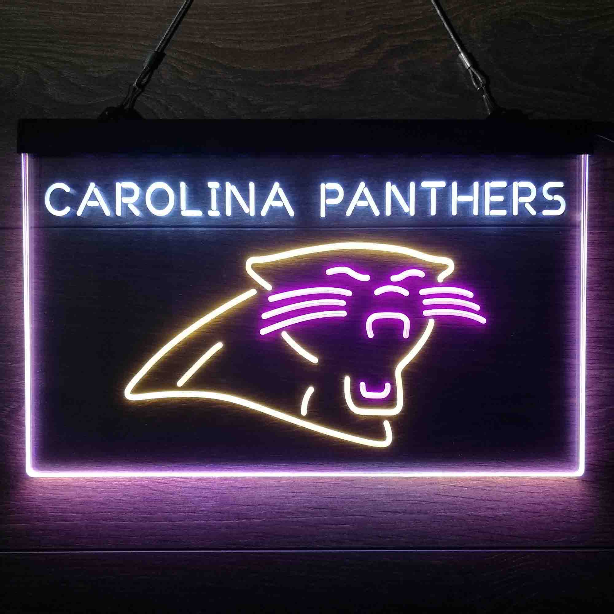 Carolina Panthers  Neon 3-Color Led Light Sign