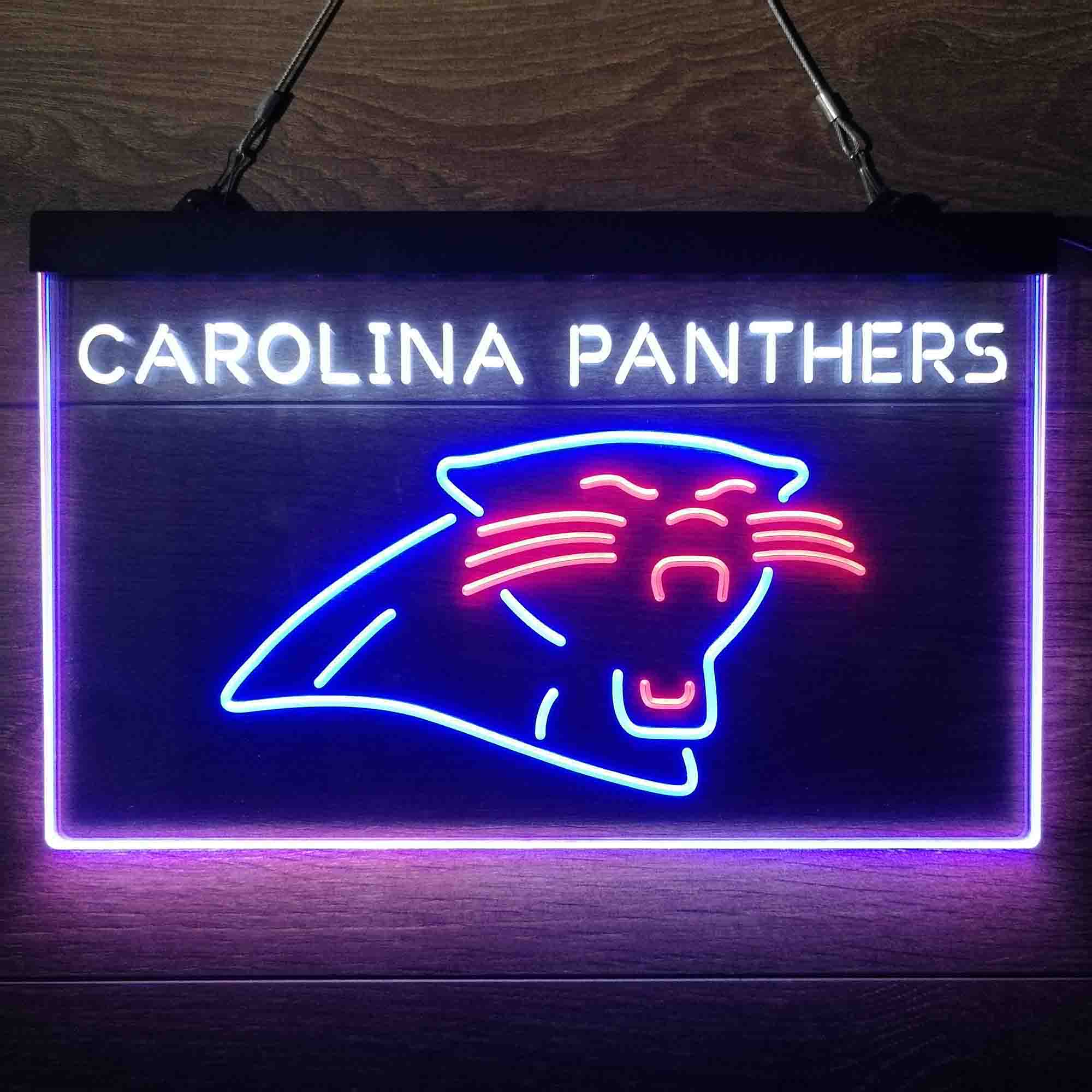 Carolina Panthers  Neon 3-Color Led Light Sign