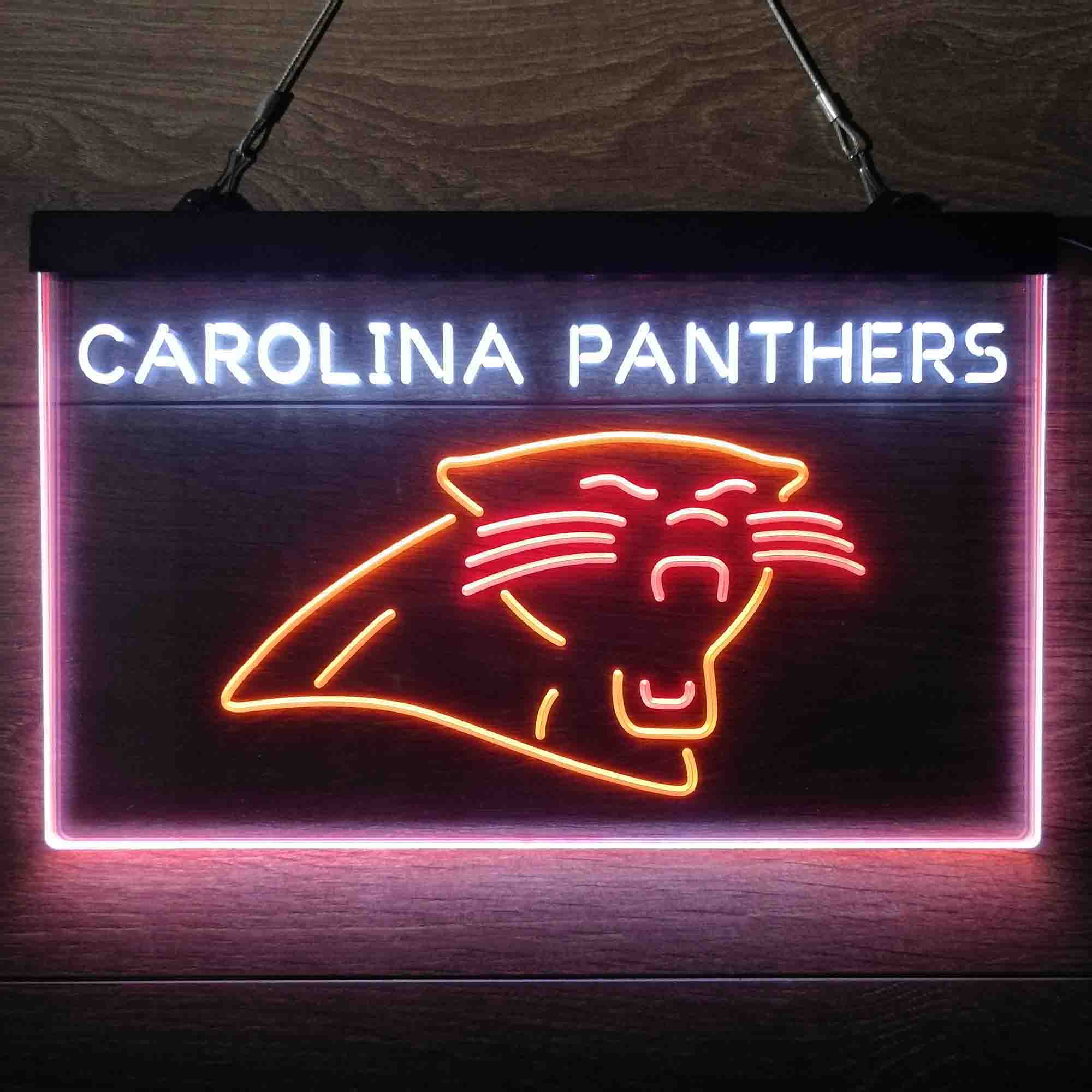 Carolina Panthers  Neon 3-Color Led Light Sign