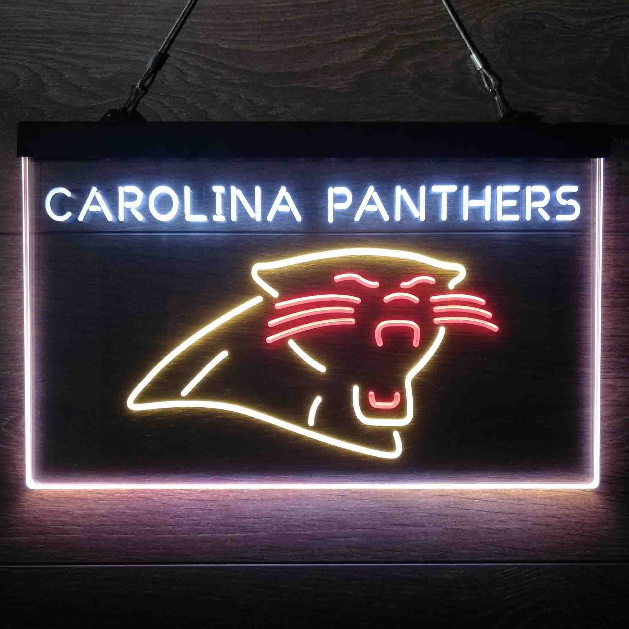 Carolina Panthers  Neon 3-Color Led Light Sign