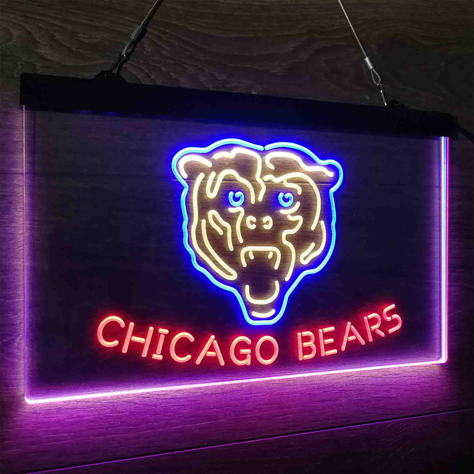 CHI Team Bears Club Neon LED Sign 3 Colors