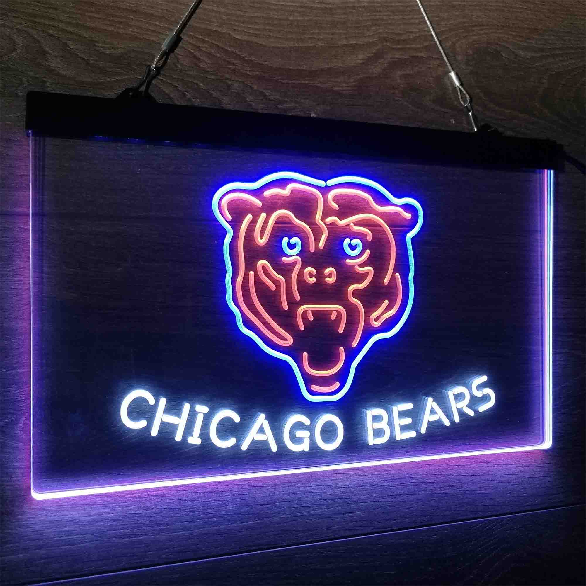 CHI Team Bears Club Neon LED Sign 3 Colors