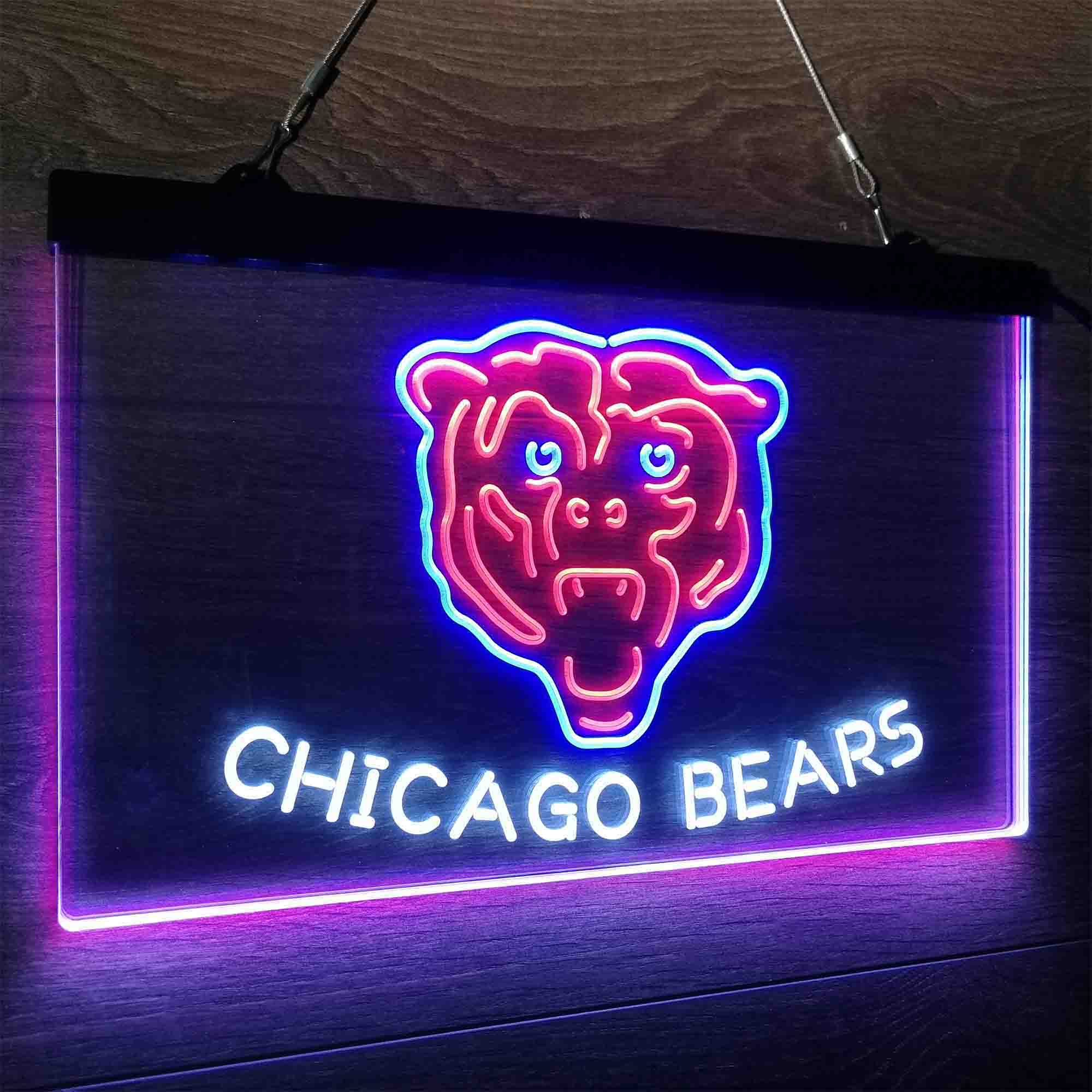 CHI Team Bears Club Neon LED Sign 3 Colors