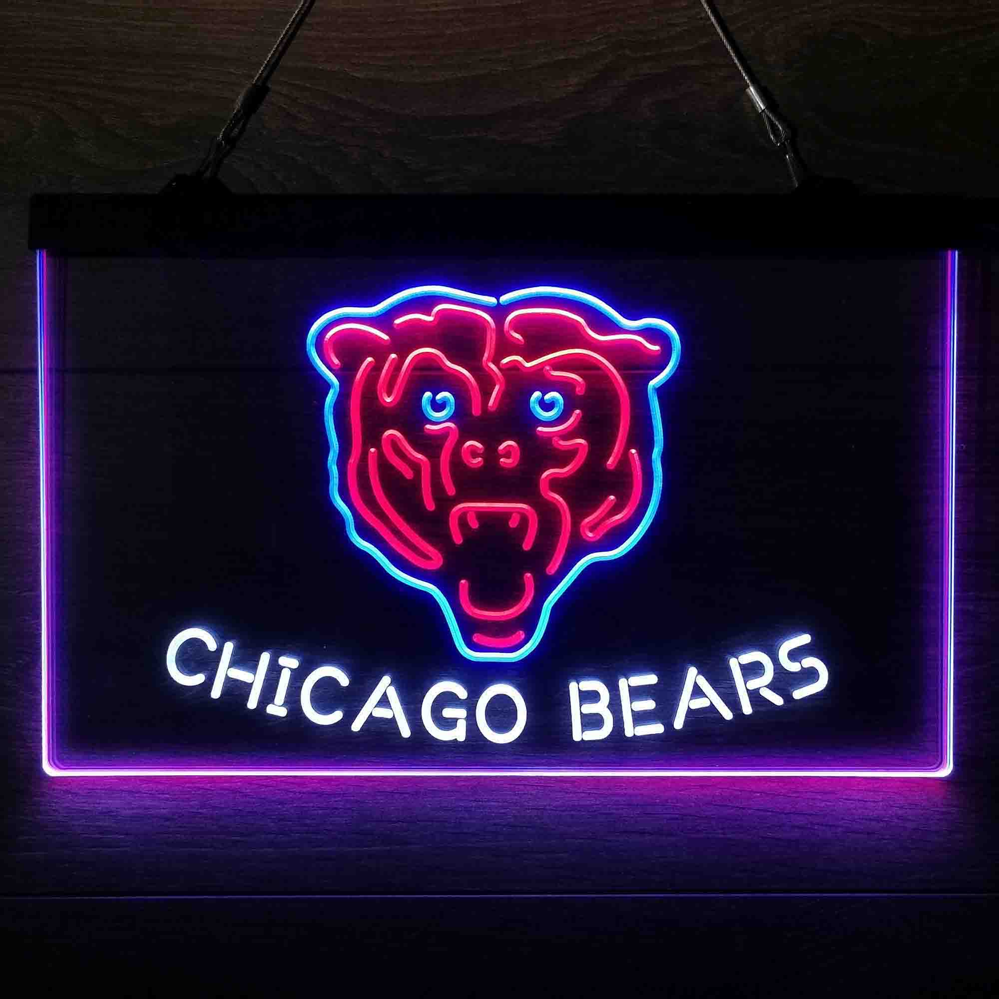 Chicago Bears  Neon 3-Color LED Light Sign