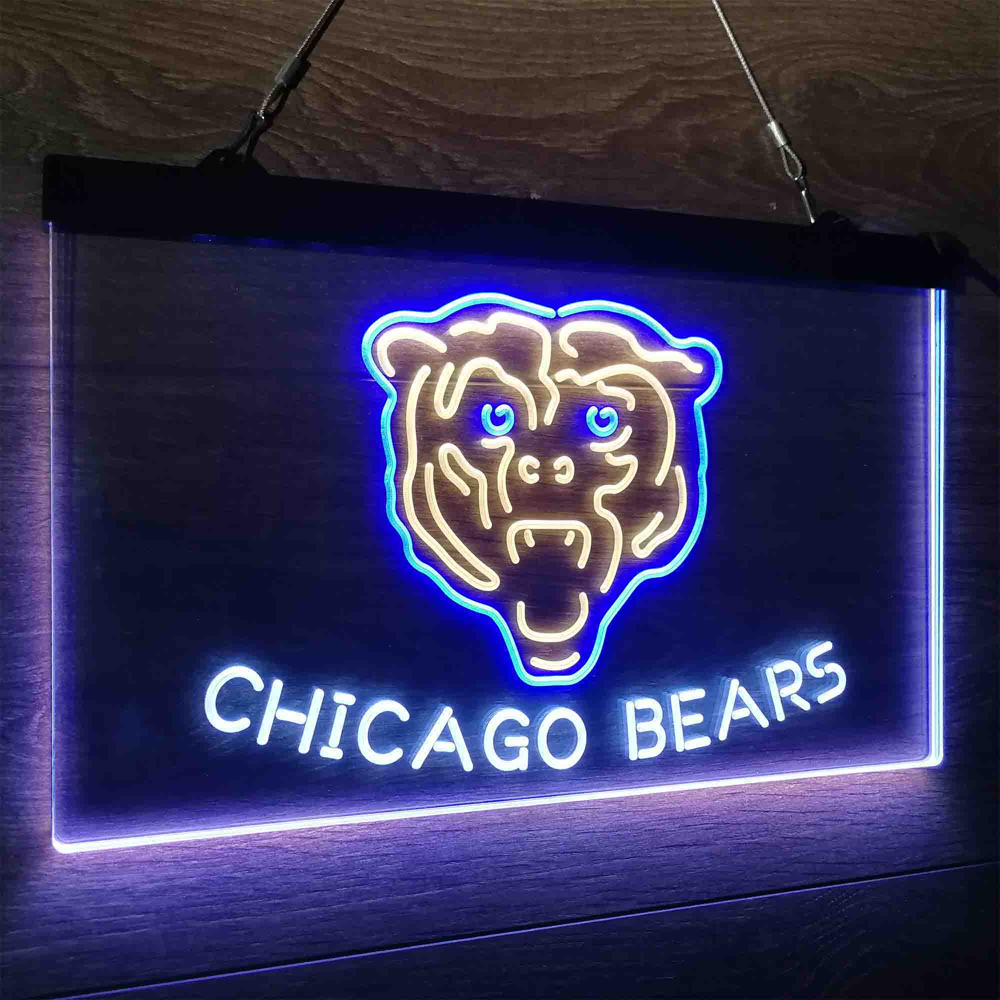 CHI Team Bears Club Neon LED Sign 3 Colors