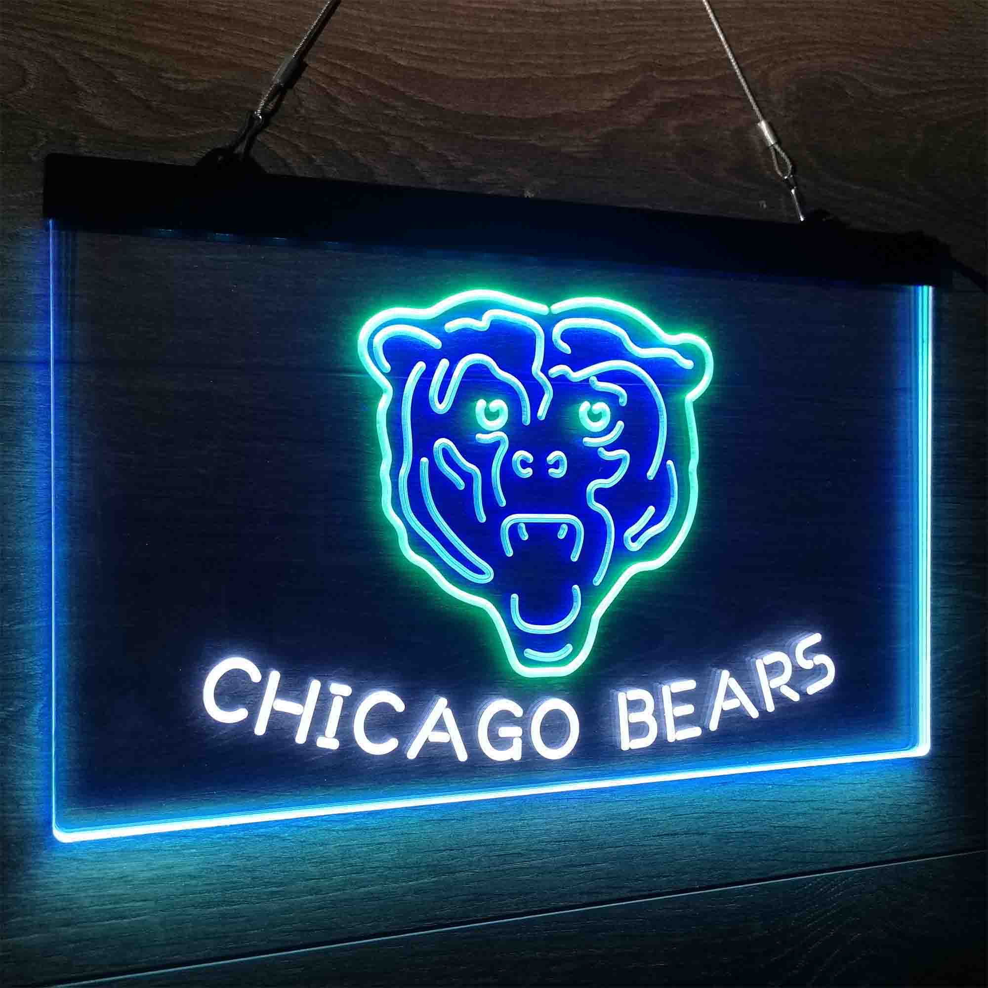 CHI Team Bears Club Neon LED Sign 3 Colors