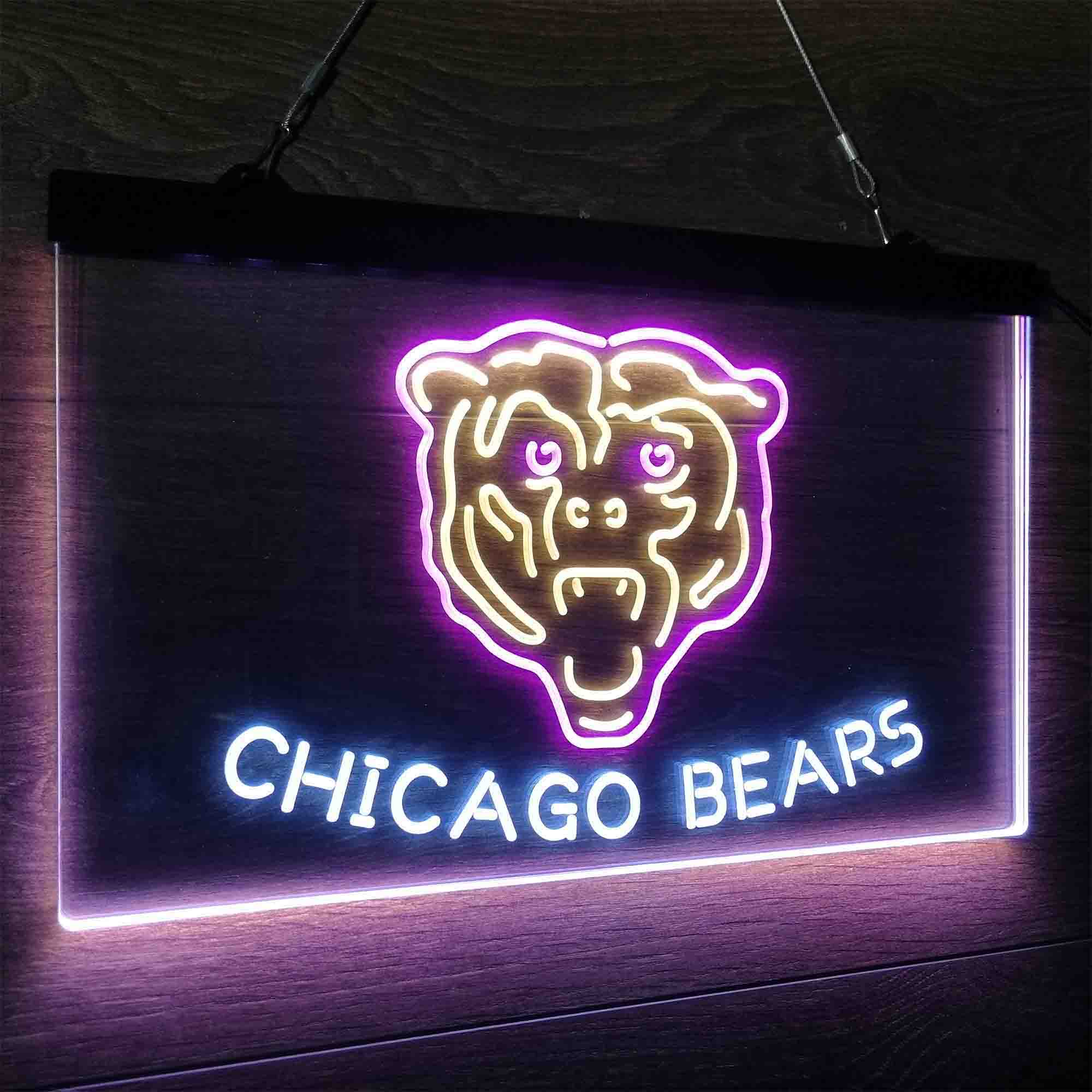 CHI Team Bears Club Neon LED Sign 3 Colors