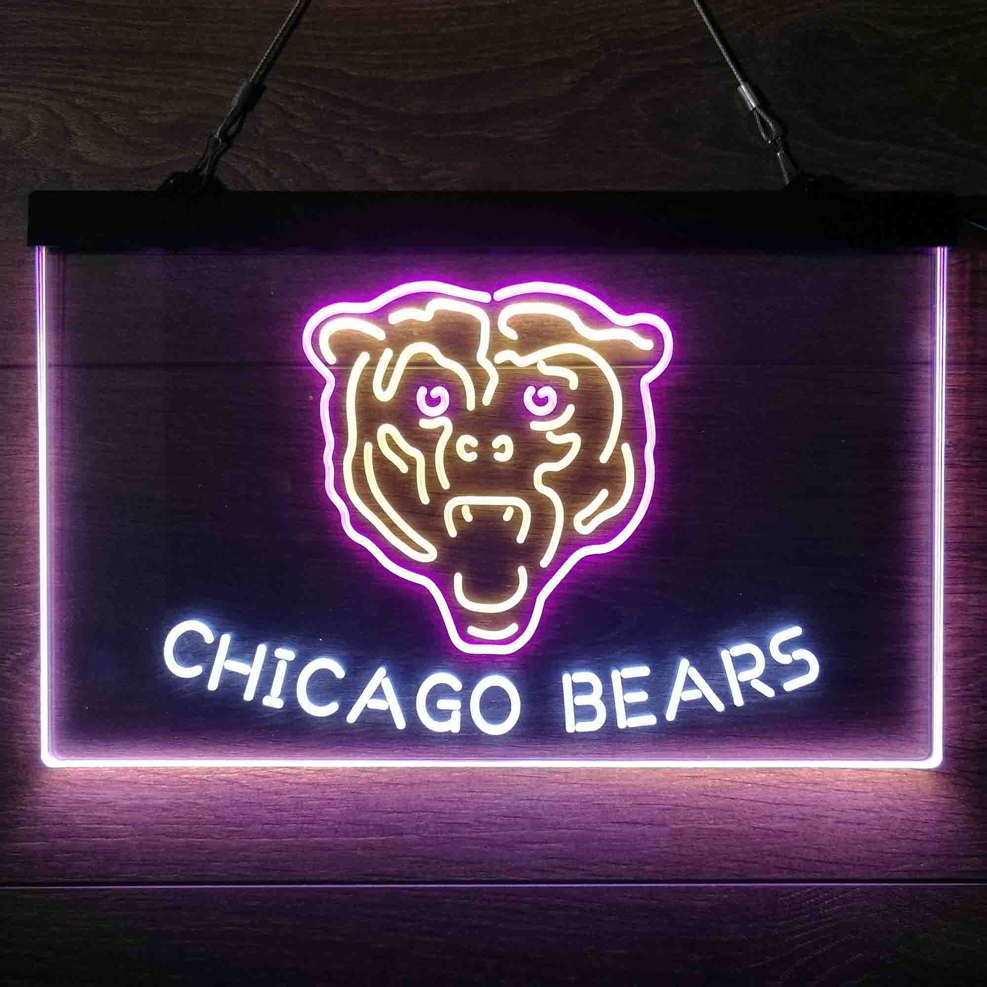 Chicago Bears  Neon 3-Color LED Light Sign