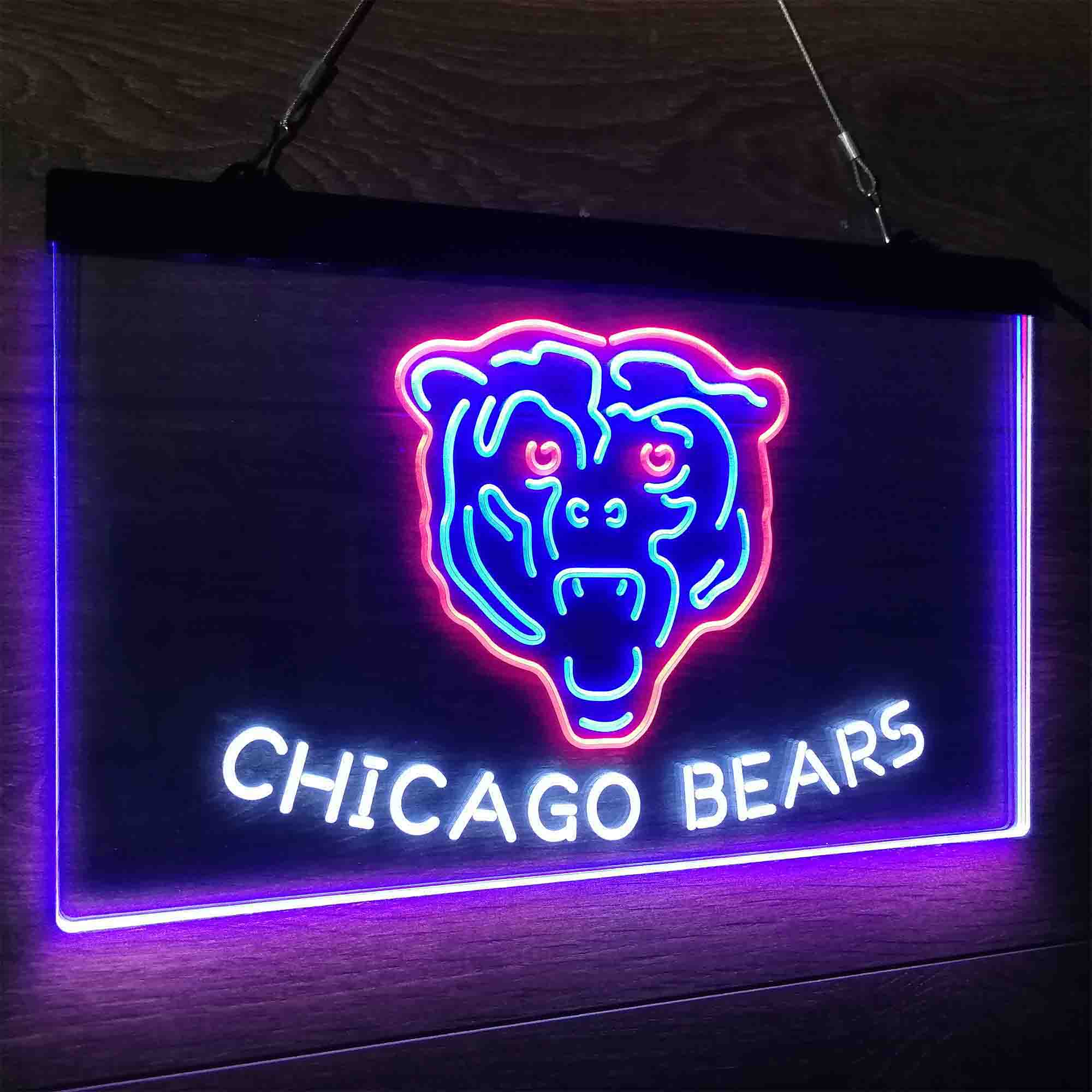 CHI Team Bears Club Neon LED Sign 3 Colors