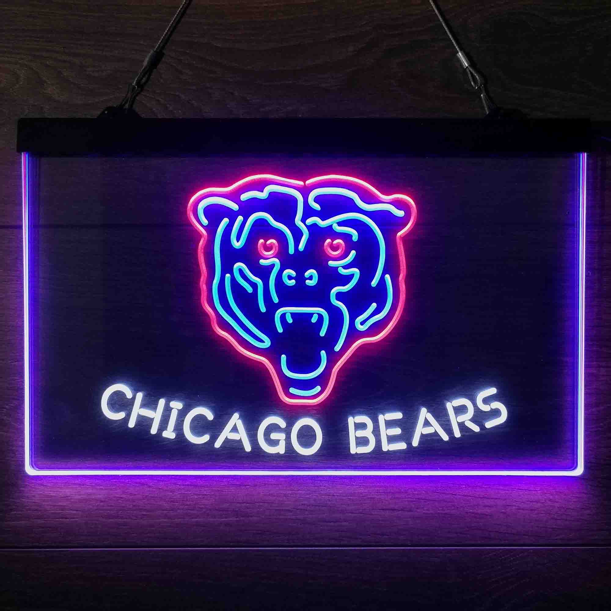 Chicago Bears  Neon 3-Color LED Light Sign