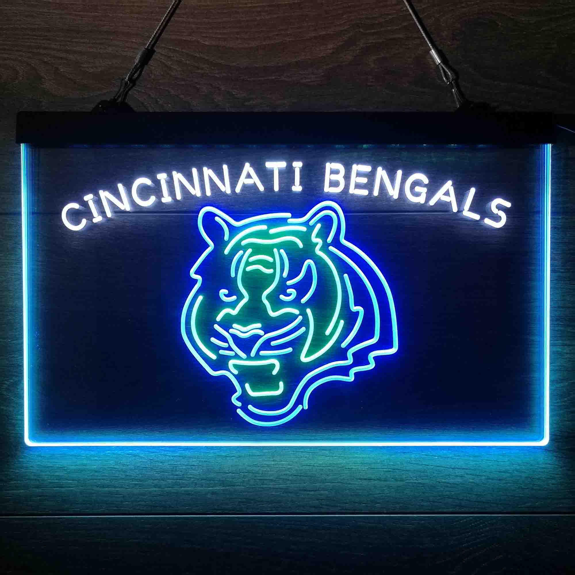 Cincinnati Bengals Neon 3-Color Led Light Sign