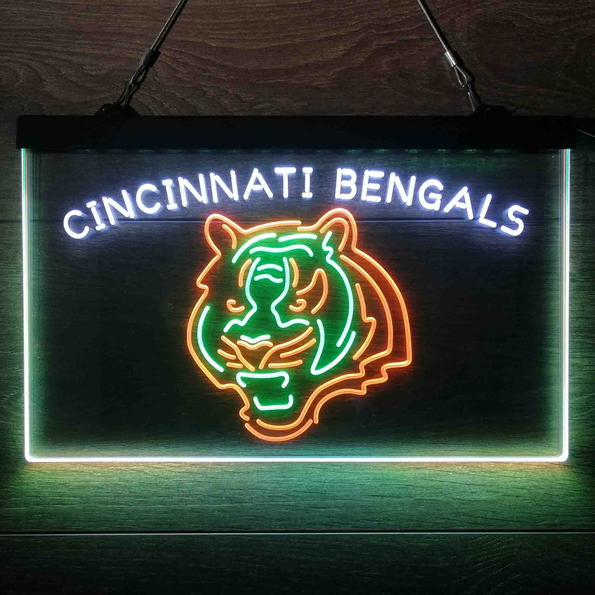 Cincinnati Bengals Neon 3-Color Led Light Sign