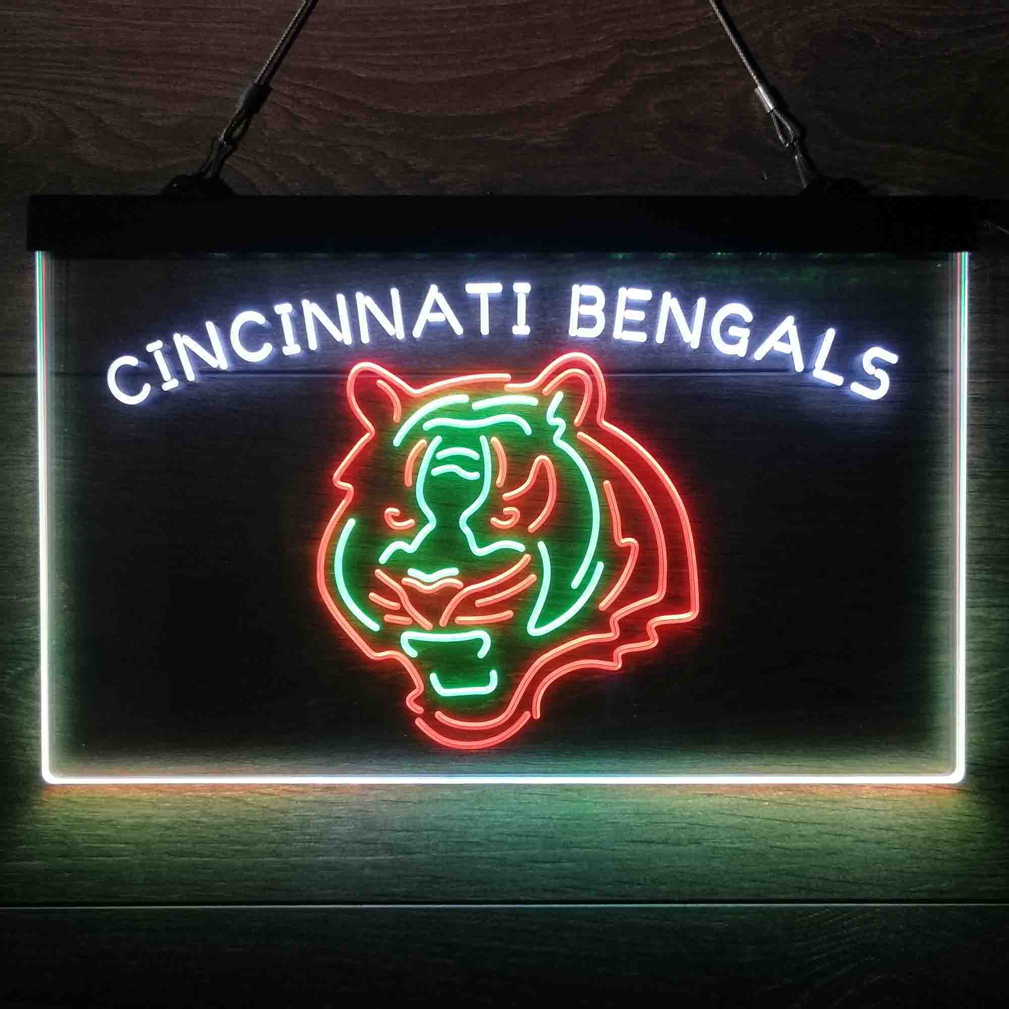 Cincinnati Bengals Neon 3-Color Led Light Sign