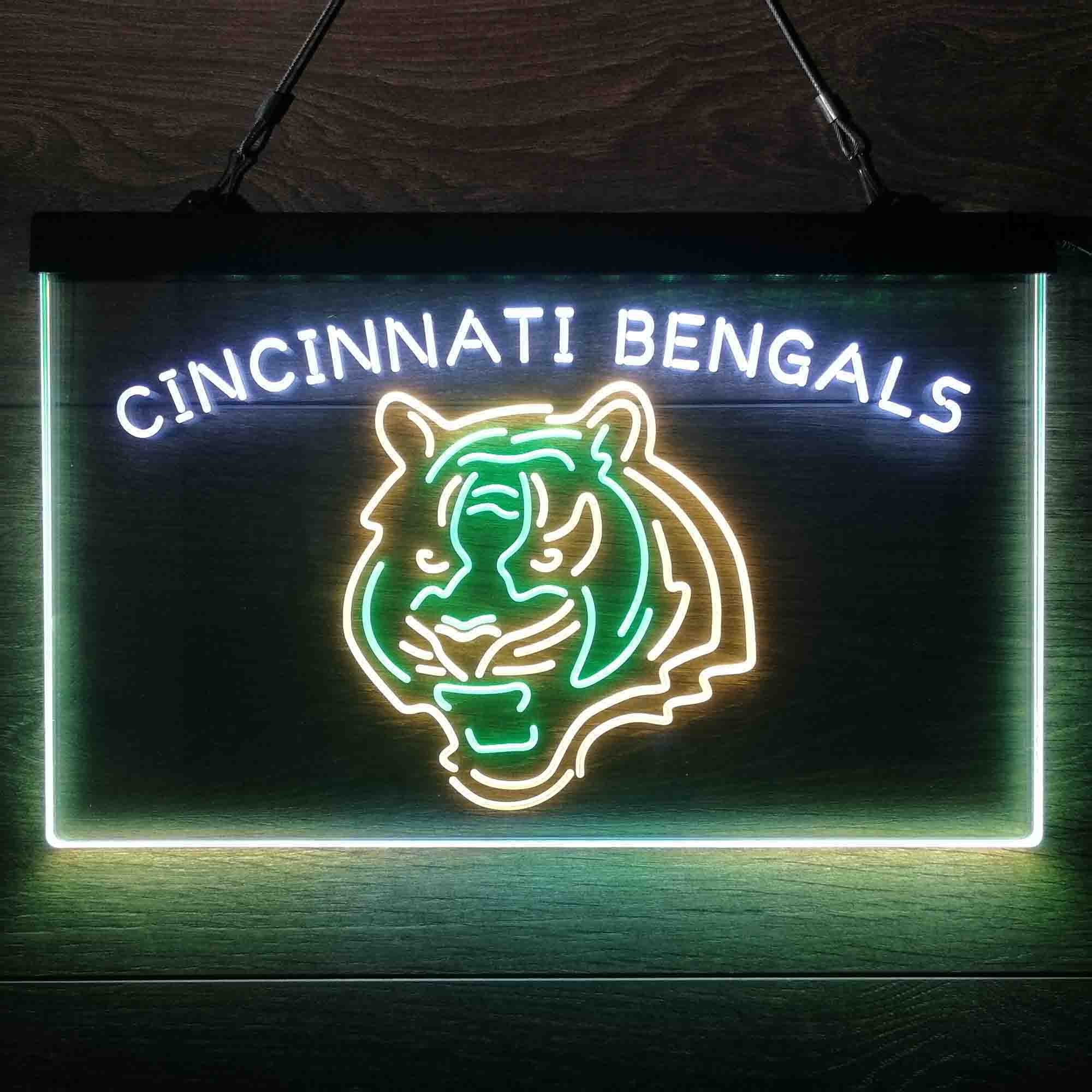 Cincinnati Bengals Neon 3-Color Led Light Sign