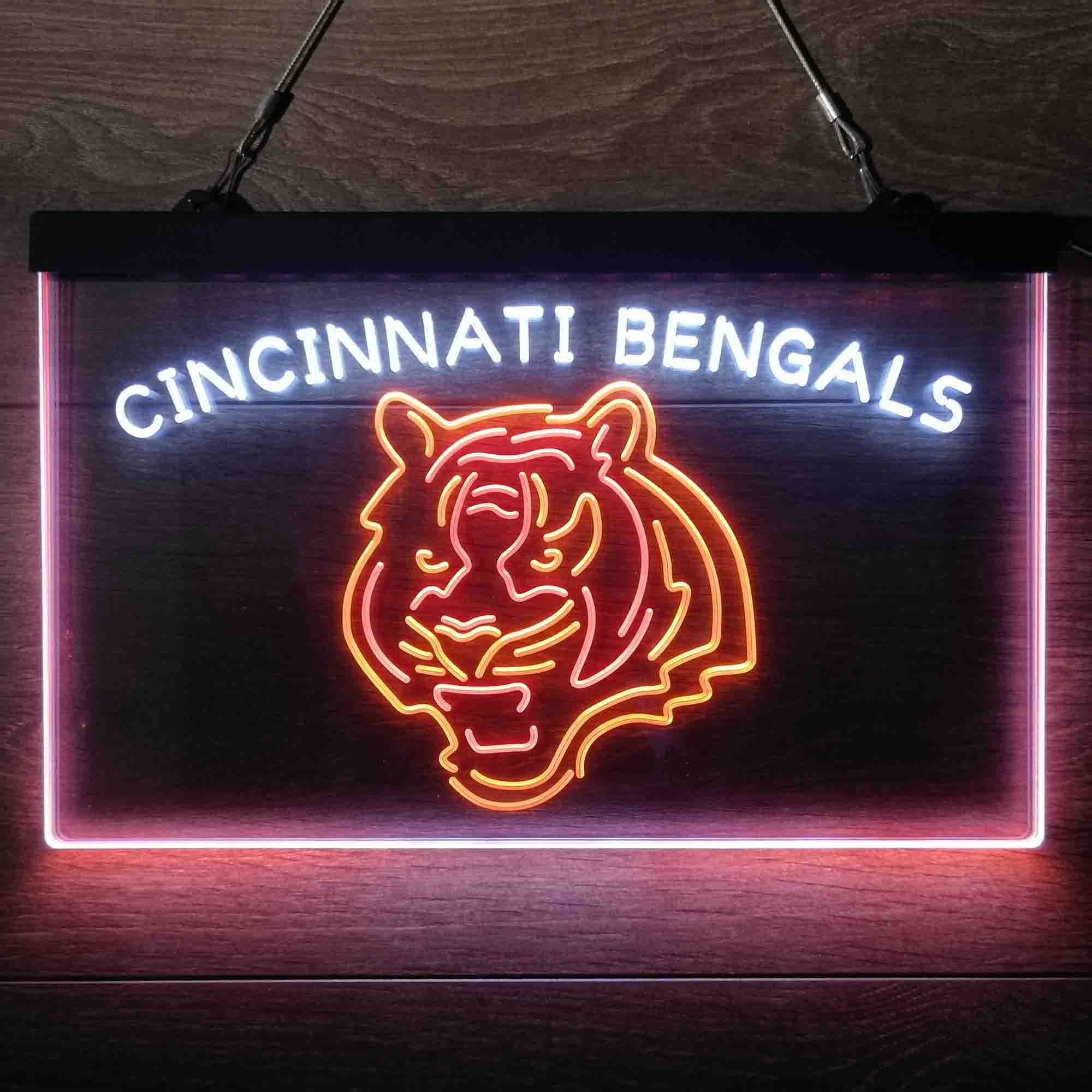 Cincinnati Bengals Neon 3-Color Led Light Sign