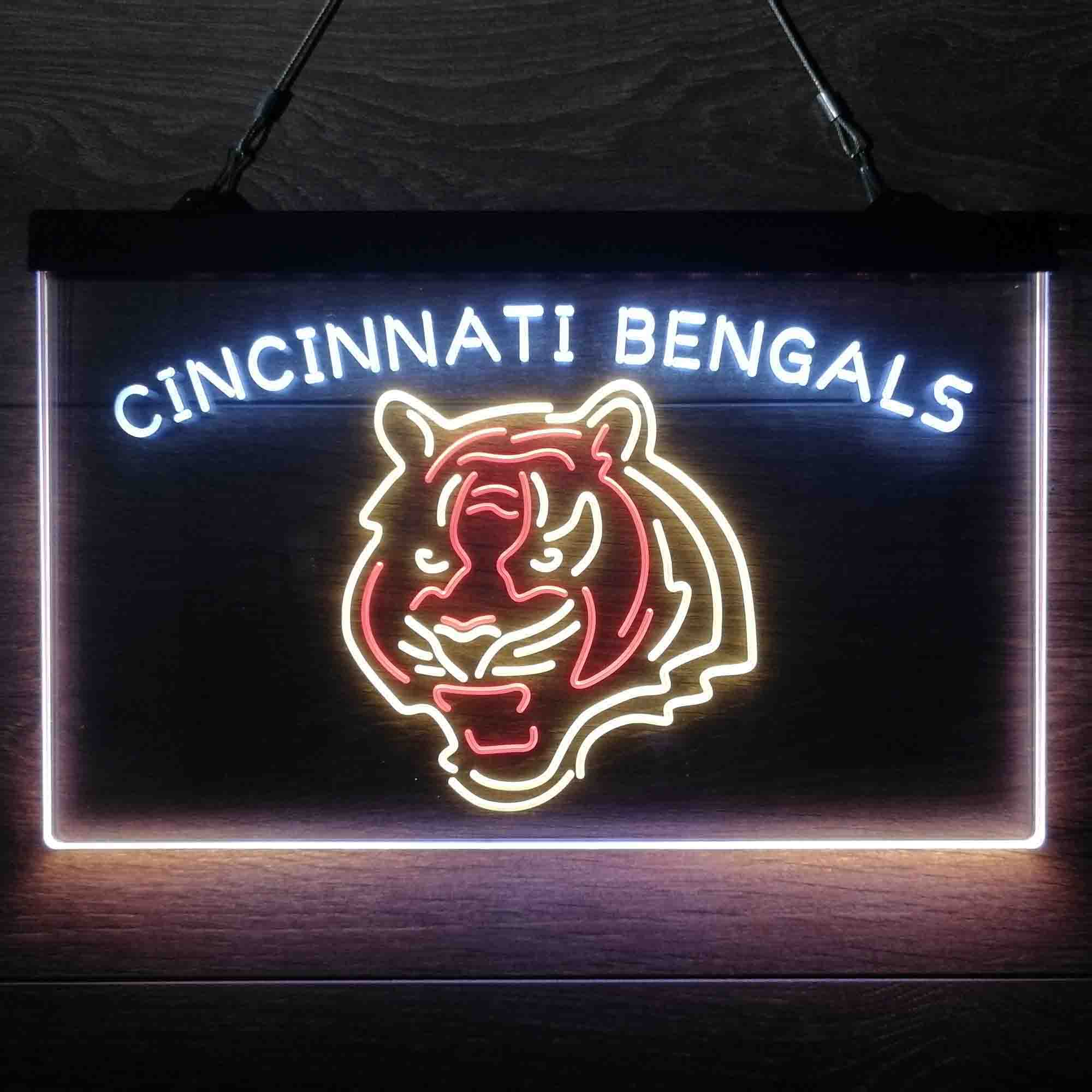 Cincinnati Bengals Neon 3-Color Led Light Sign