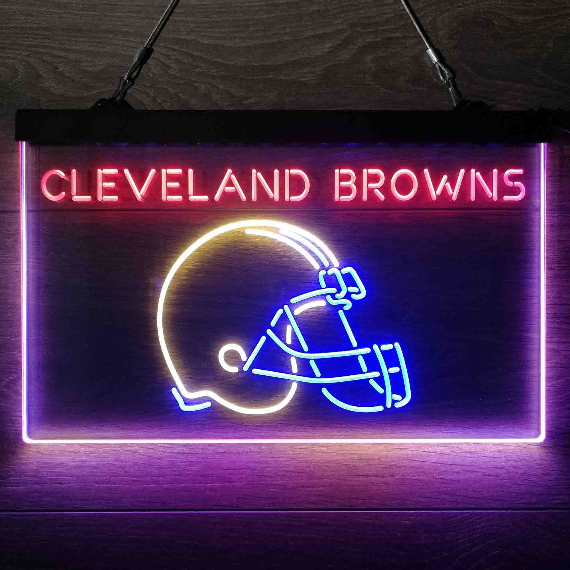 Cleveland Browns  Neon 3-Color Led Light Sign