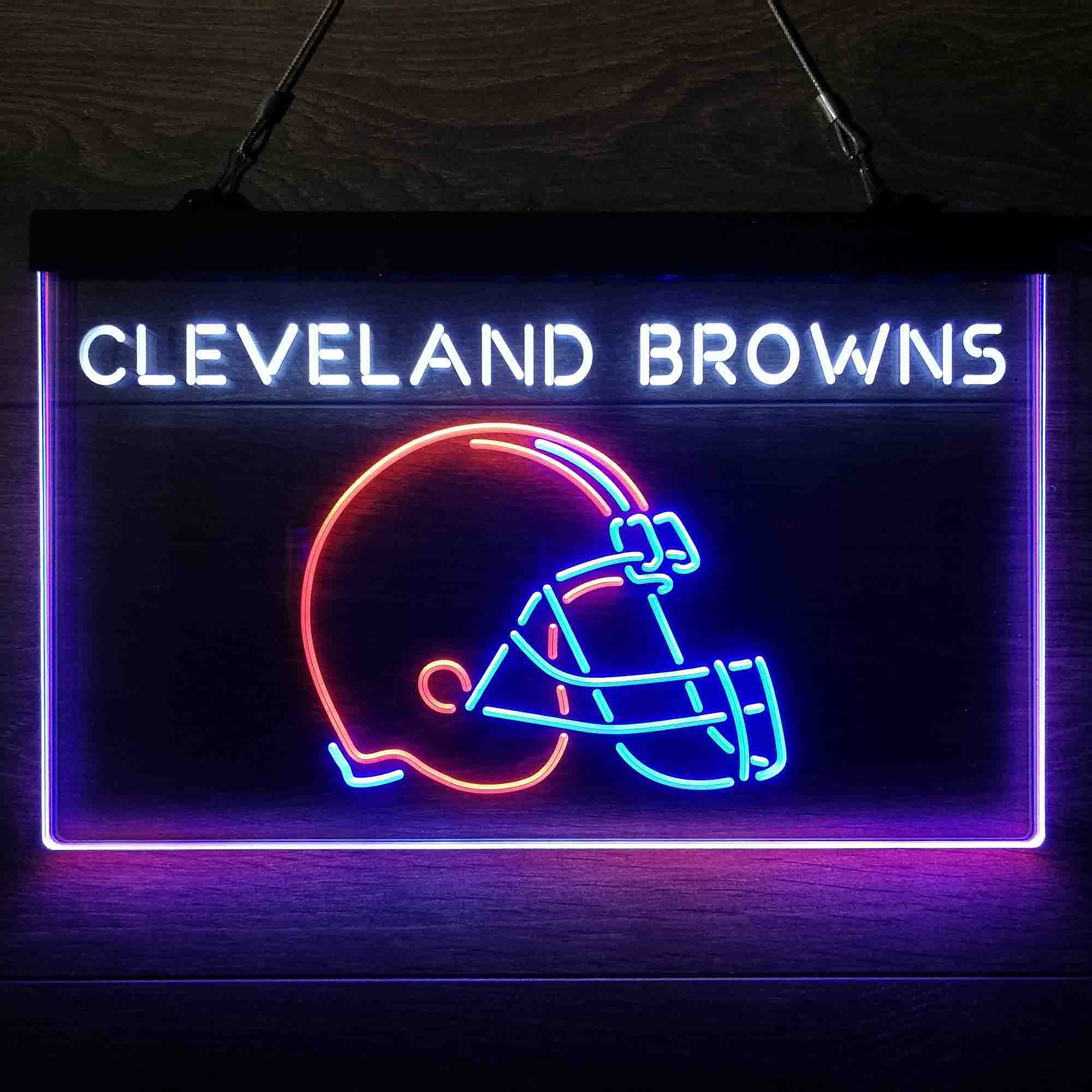 Cleveland Browns  Neon 3-Color Led Light Sign